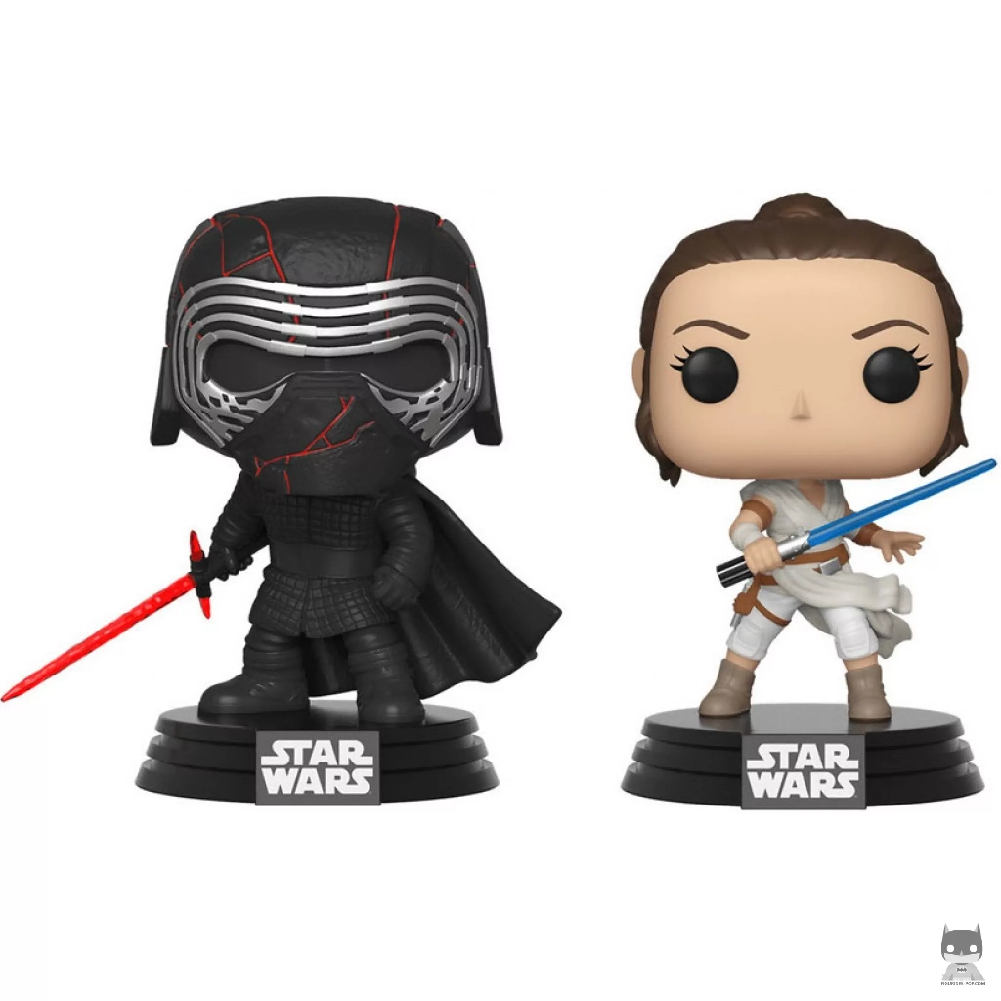 Figura Funko Pop! Líder Supremo Kylo Ren & Rey (Star Wars: Episodio IX, El ascenso de Skywalker)