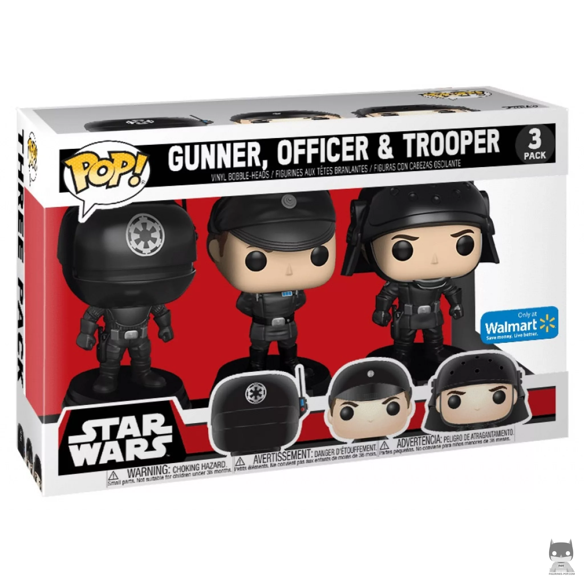Figura Funko Pop! Artillero, oficial & soldado en su caja