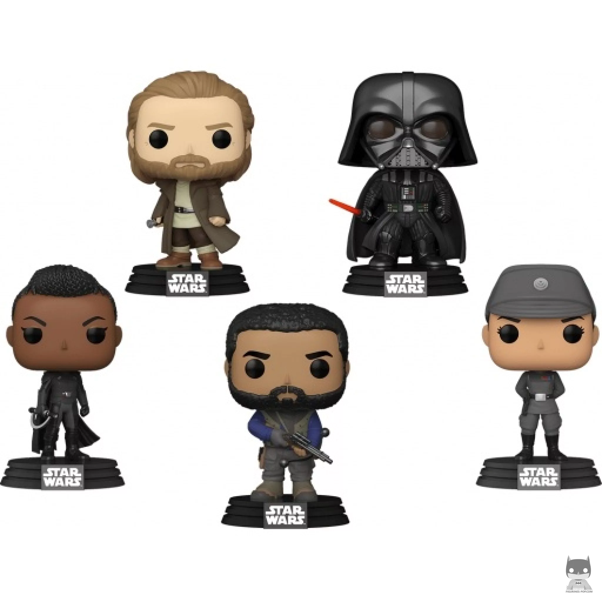 Figura Funko Pop! Obi-Wan Kenobi, Darth Vader, Kawlan Roken, Tala Durith & Reva (Tercera Hermana) (Star Wars: Obi-Wan Kenobi)