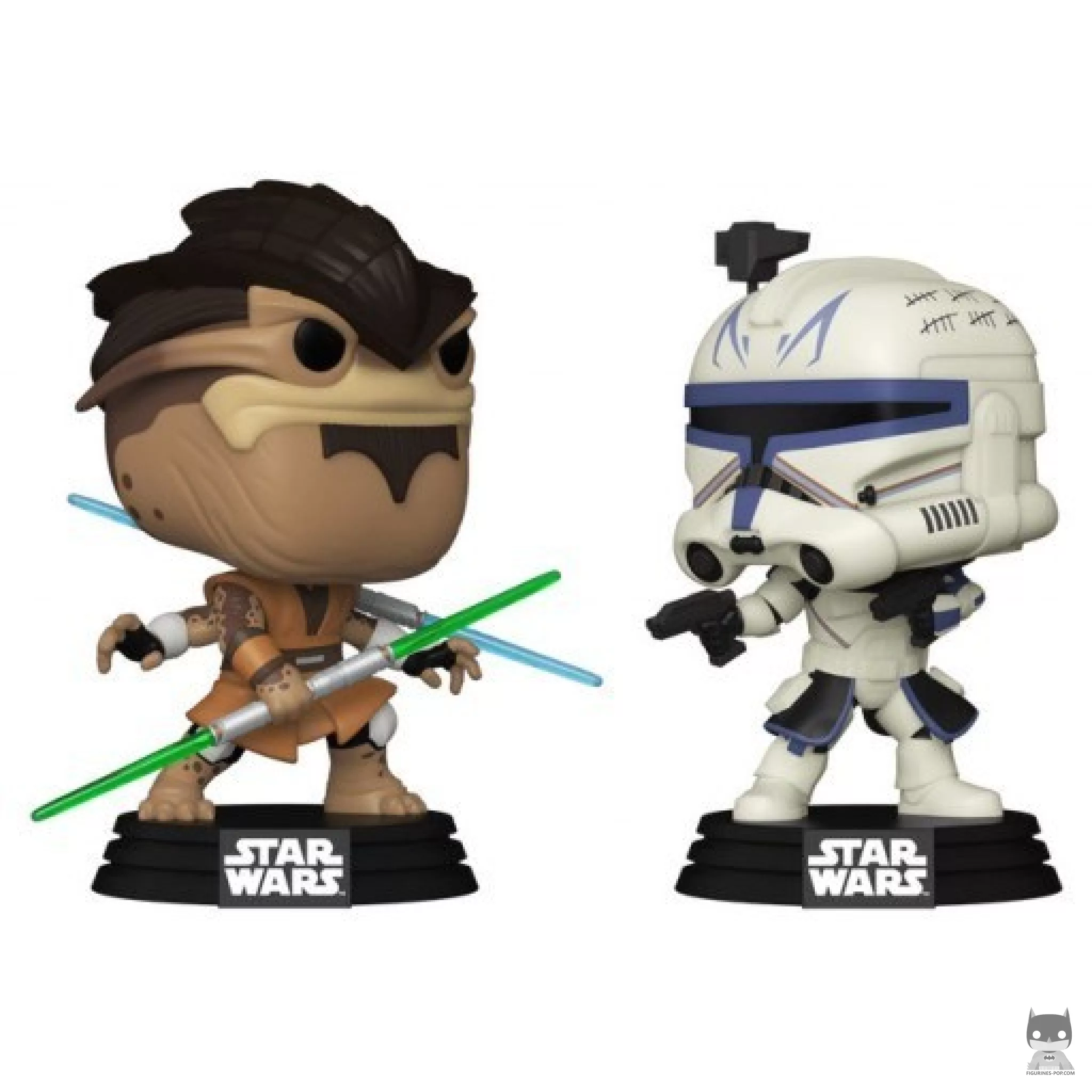 Figura Funko Pop! Pong Krell vs Capitán Rex (Star Wars: The Clone Wars)