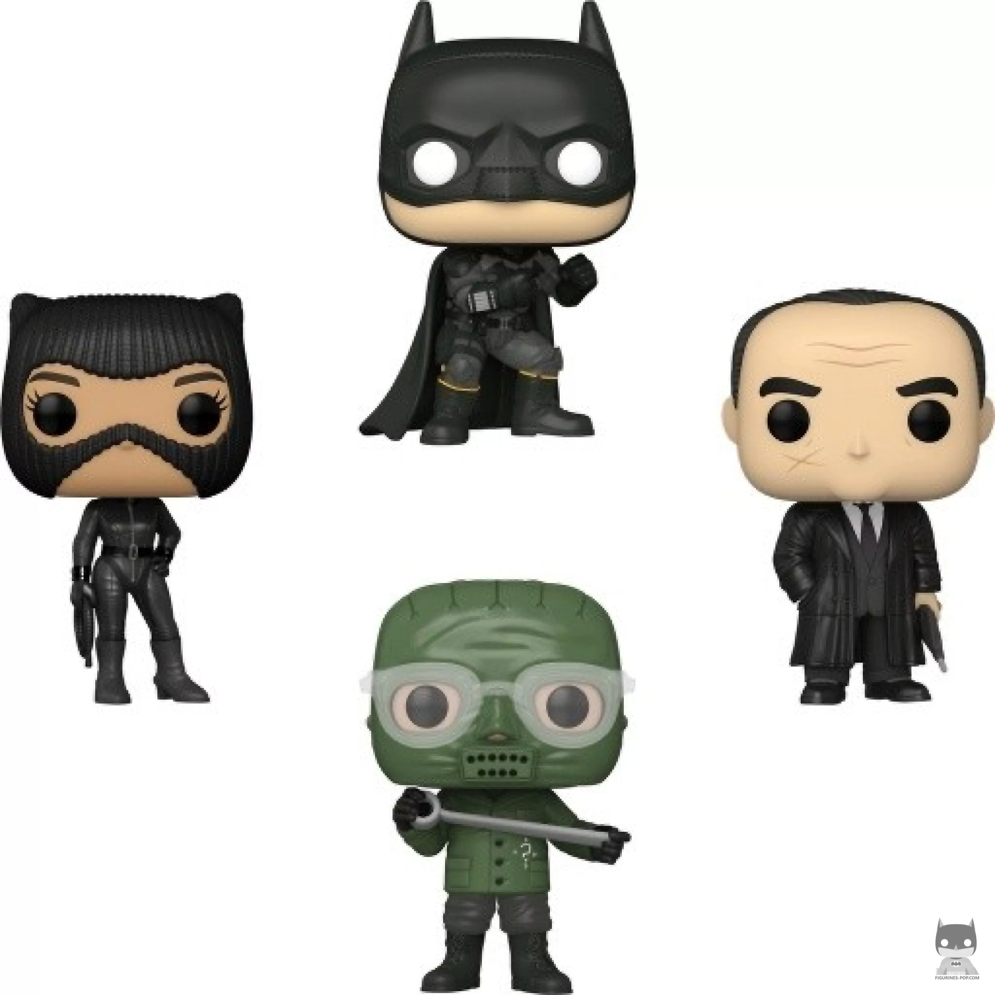 Figura Funko Pop! Batman, Selina Kyle, Oswald Cobblepot & Enigma (The Batman)