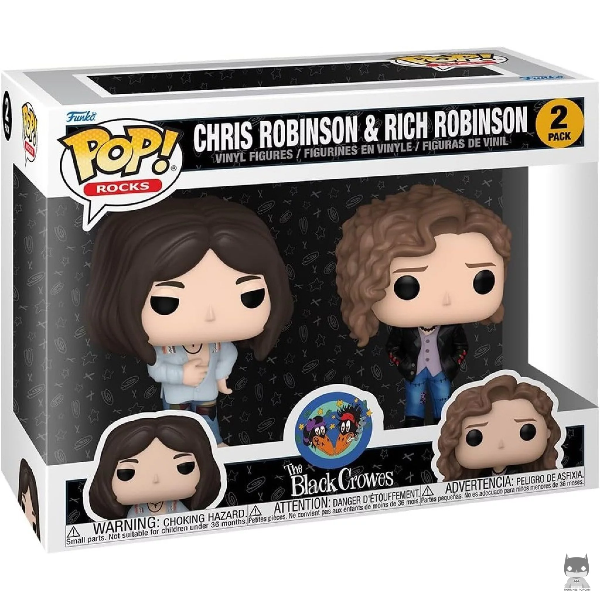 Figura Funko Pop! Chris Robinson & Rich Robinson en su caja