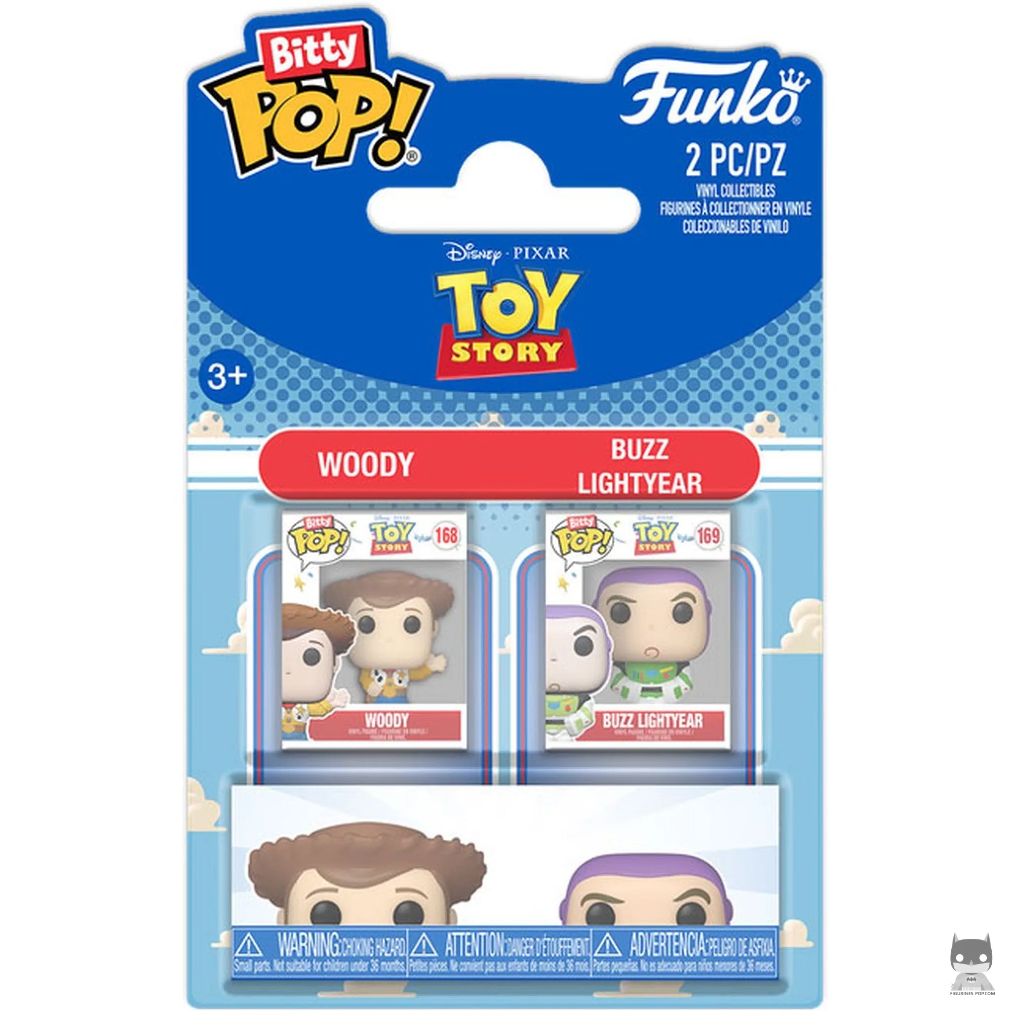 Figura Funko Pop! Woody & Buzz Lightyear en su caja