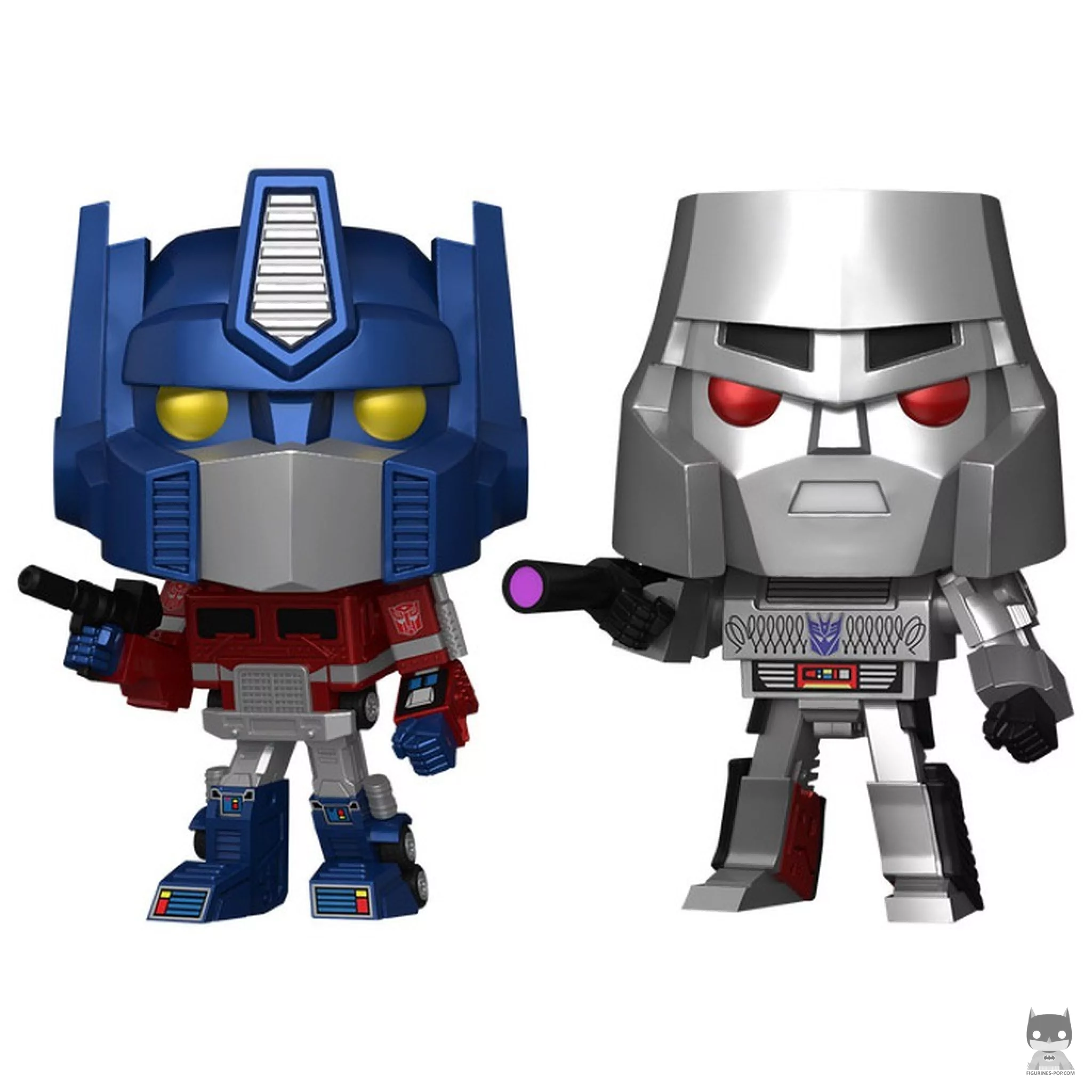 Figura Funko Pop! Optimus Prime & Megatron (Metalizado) (Transformers)