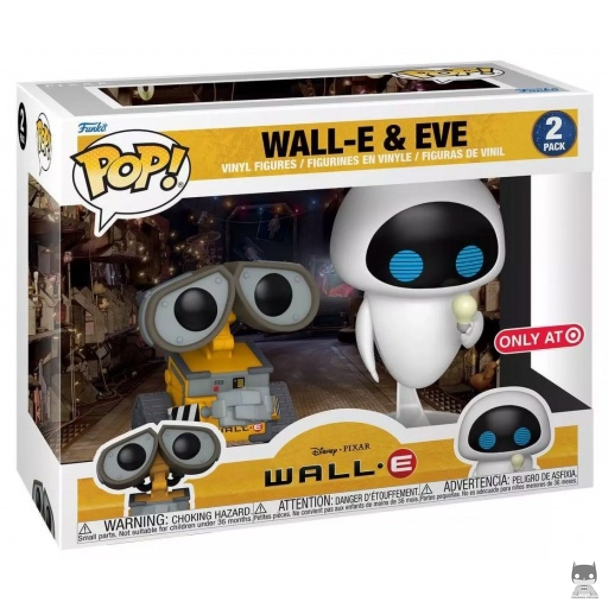 Figura Funko Pop! Wall-E & Eva en su caja