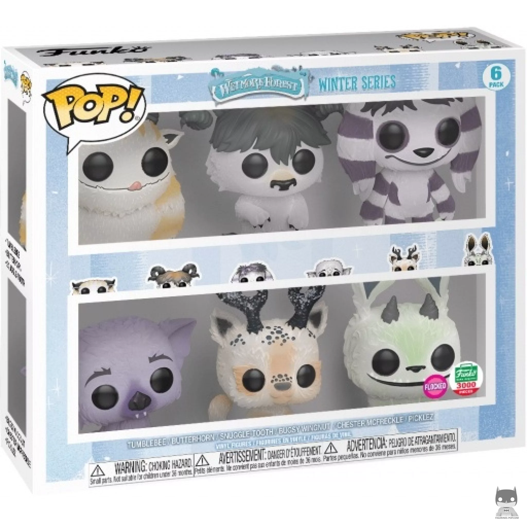 Figura Funko Pop! Monsters serie de invierno (Flocado) en su caja
