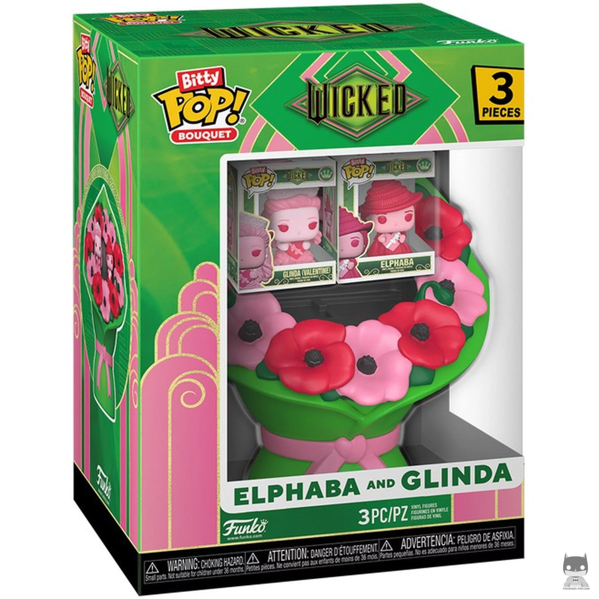 Figura Funko Pop! Ramo de Elphaba & Glinda (San Valentín) en su caja