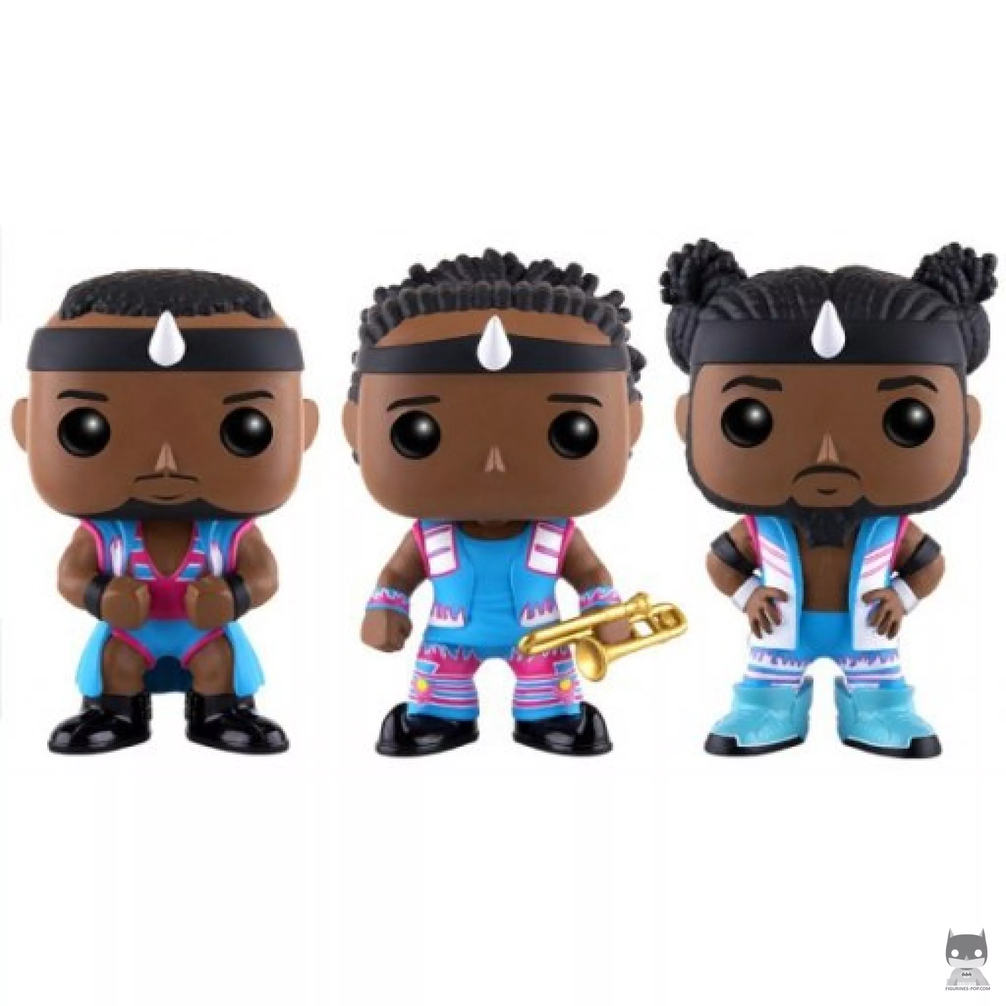 Figura Funko Pop! Big E, Xavier Woods & Kofi Kingston (WWE)