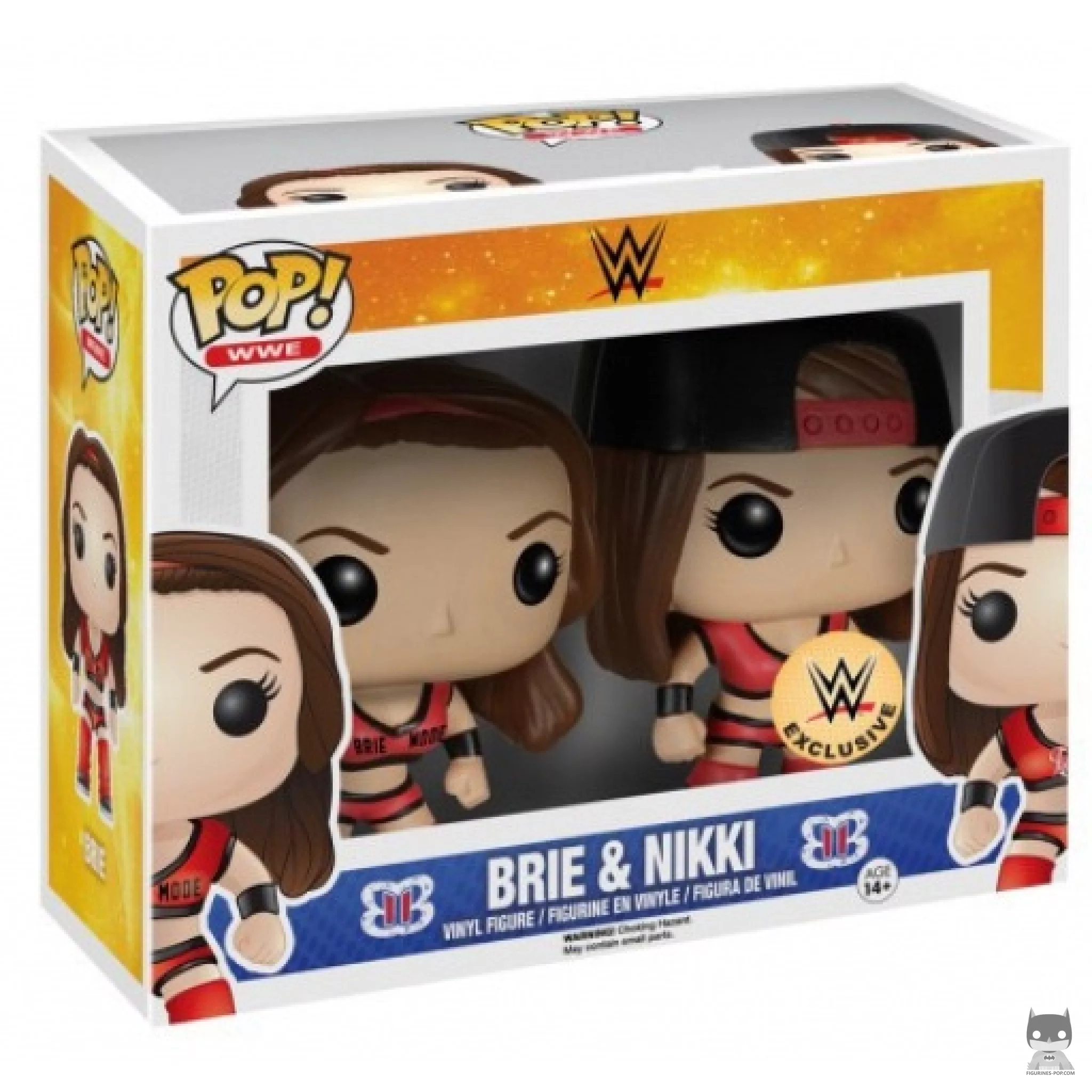 Figura Funko Pop! Brie & Nikki Bella en su caja