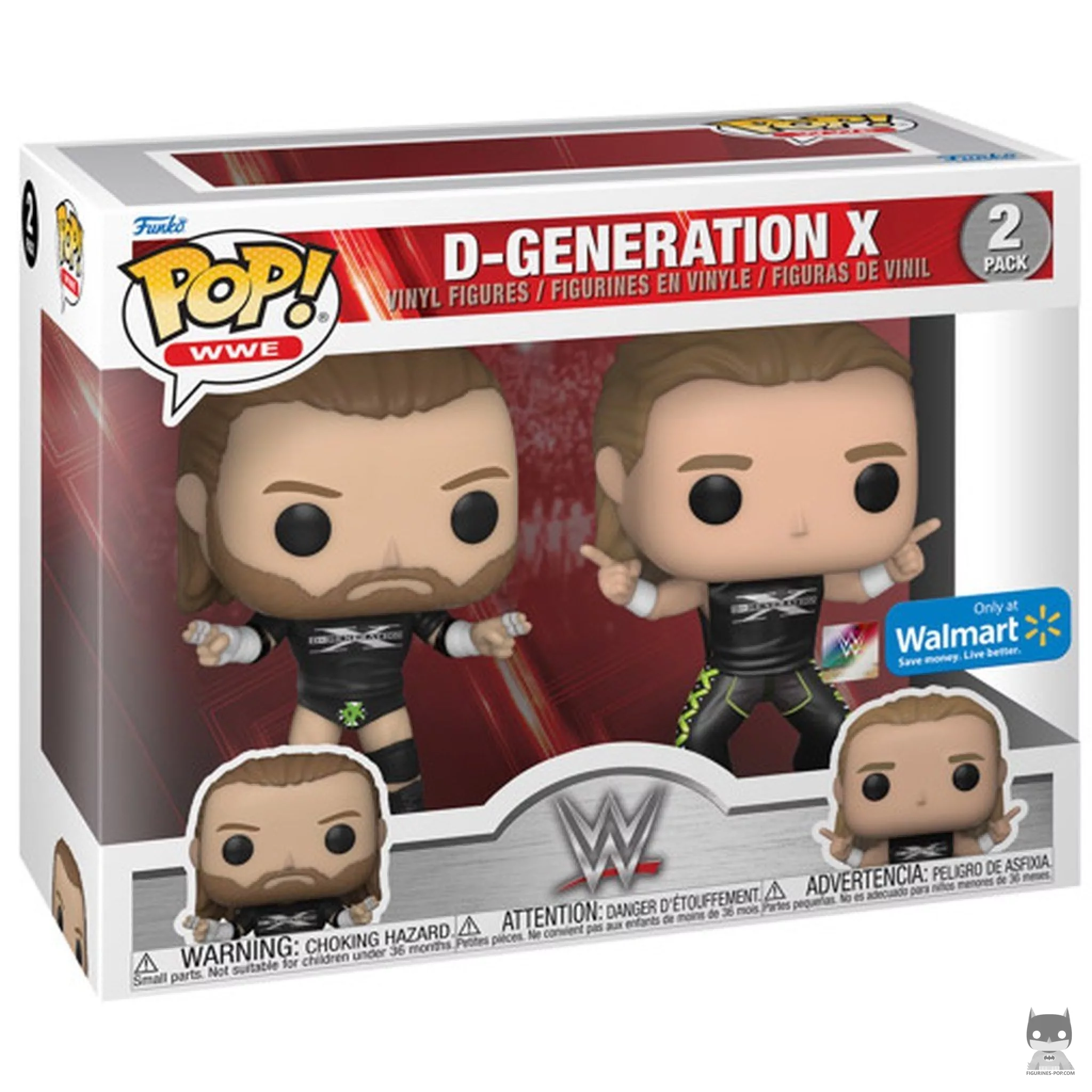 Figura Funko Pop! D-Generation X (Triple H & Shawn Michaels) en su caja