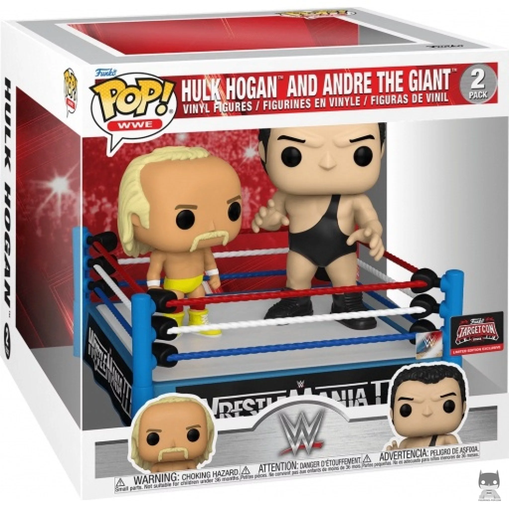 Figura Funko Pop! Hulk Hogan & André the Giant en su caja