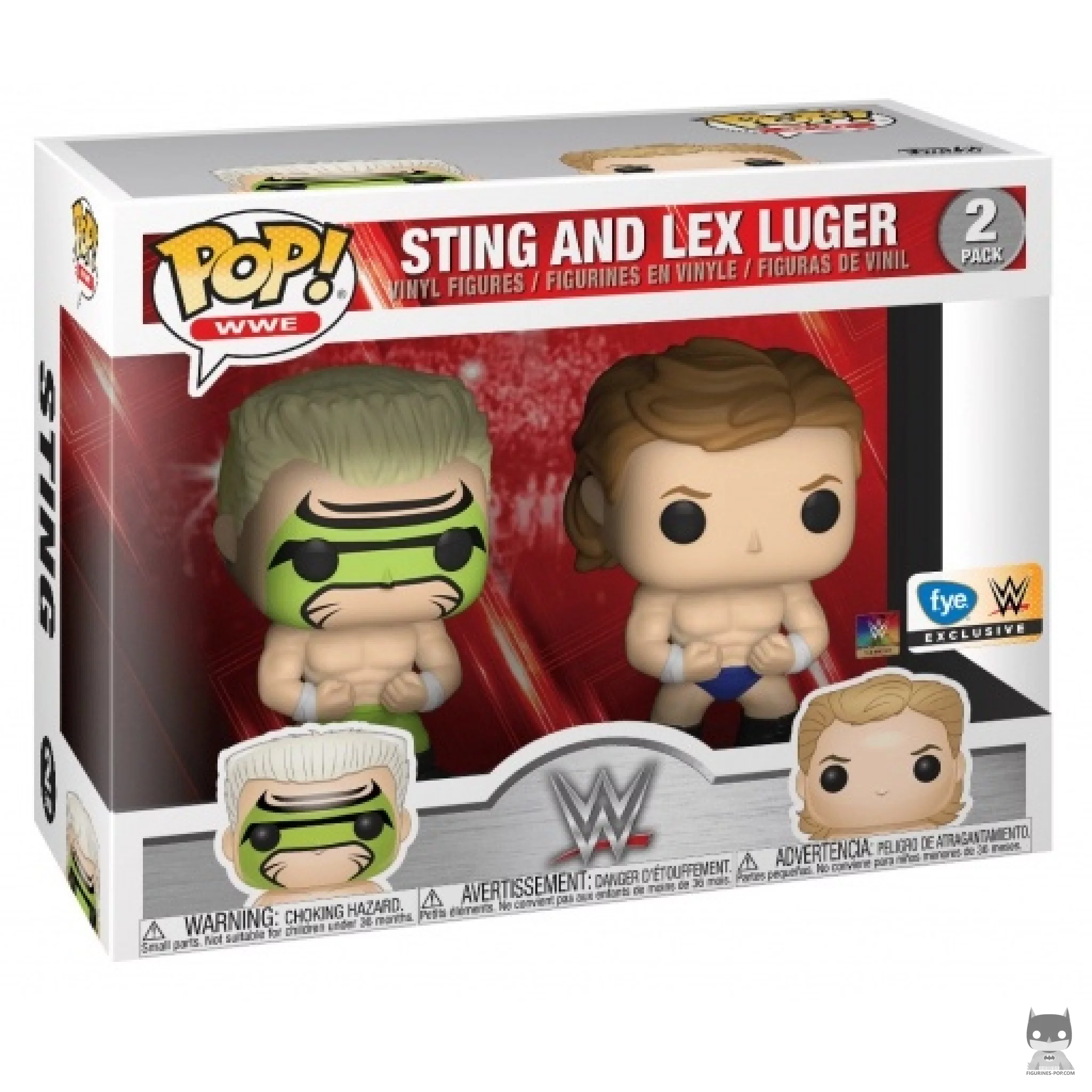 Figura Funko Pop! Sting & Lex Luger en su caja