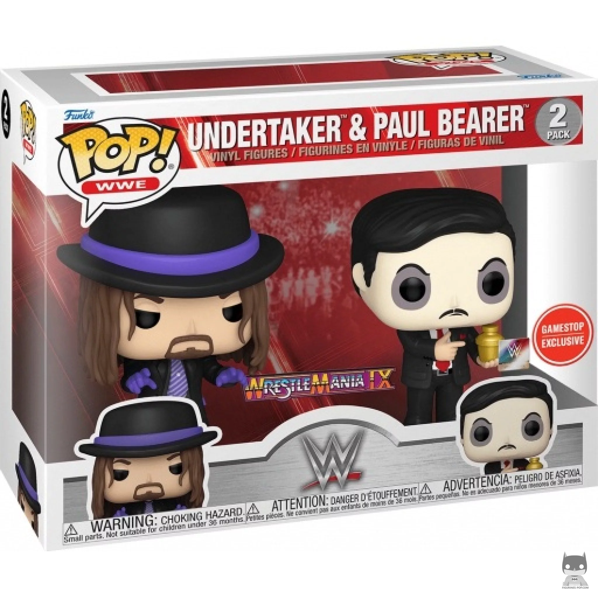Figura Funko Pop! Undertaker & Paul Bearer en su caja