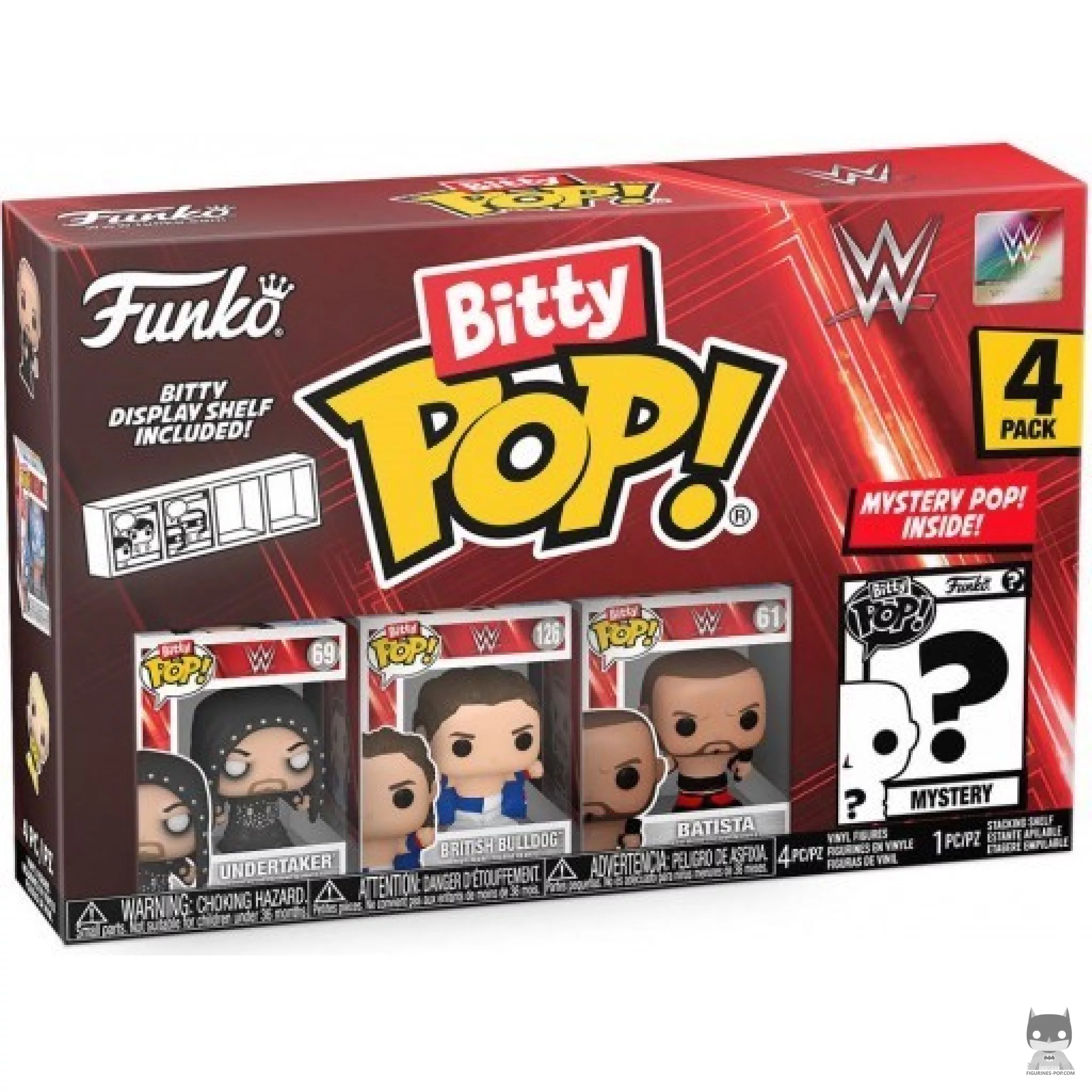 Figura Funko Pop! WWE (Serie 4) en su caja