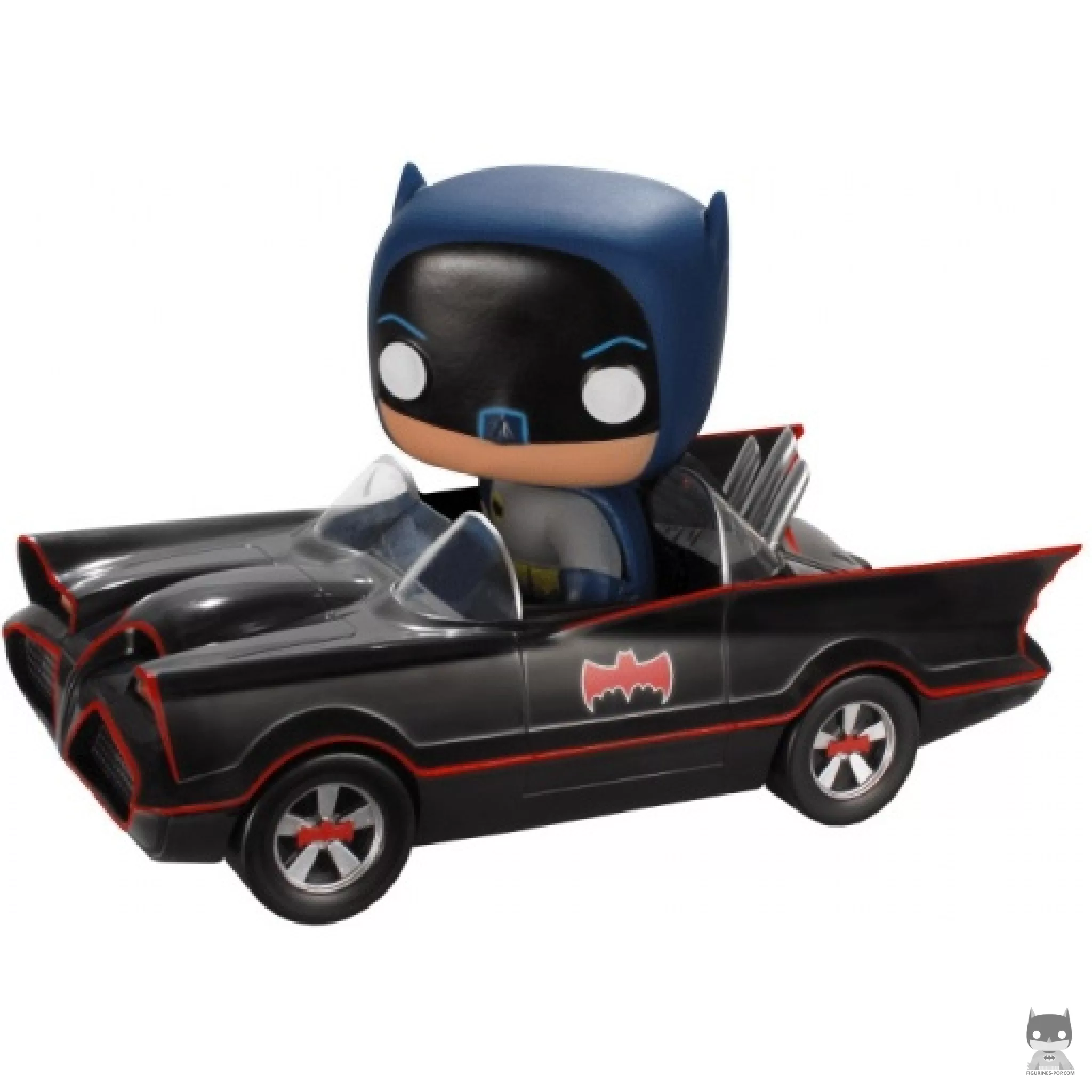 Figura Funko Pop! Batman con el Batmóvil (Batman: Serie de televisión clásica)