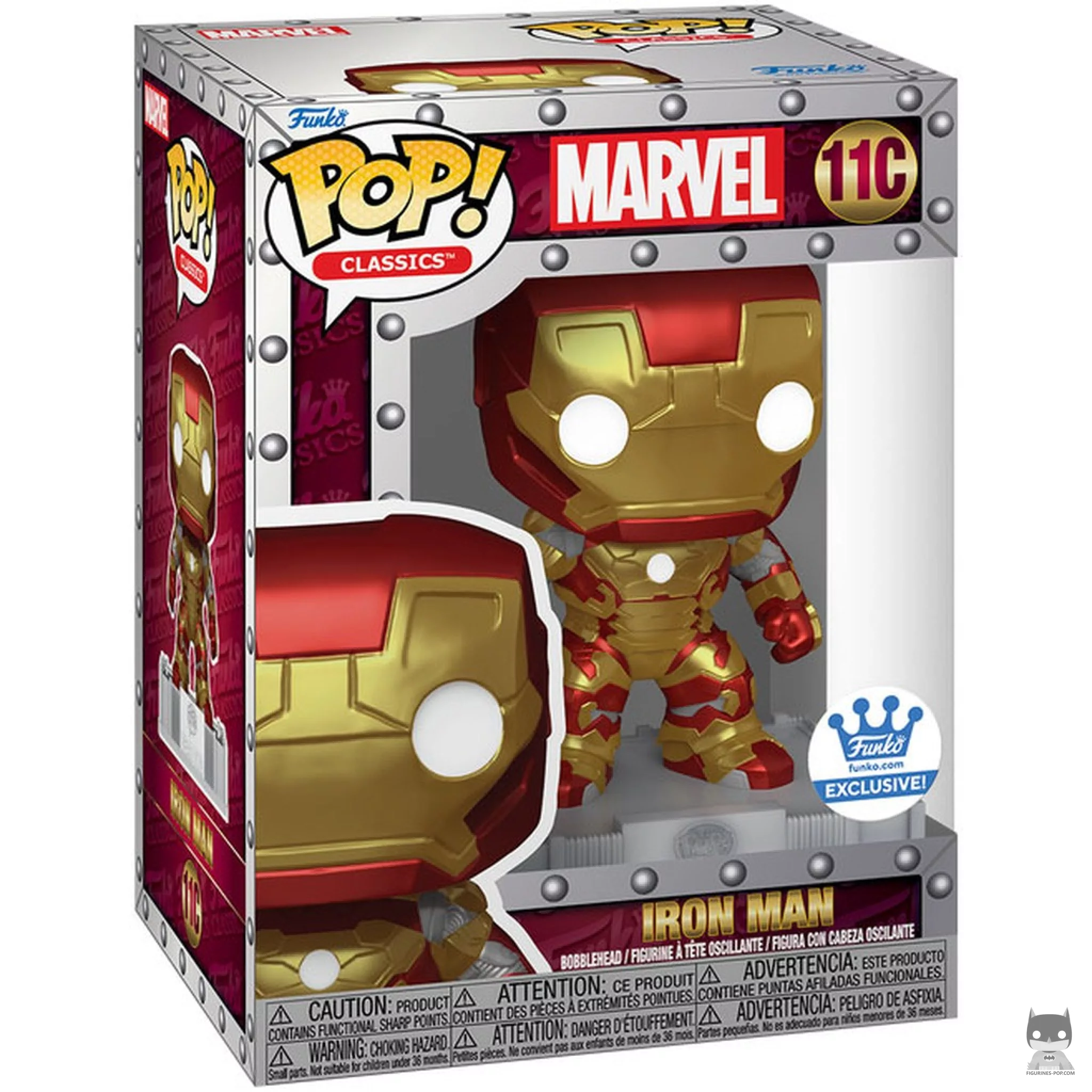 Figura Funko Pop! Iron Man (Clásico) en su caja