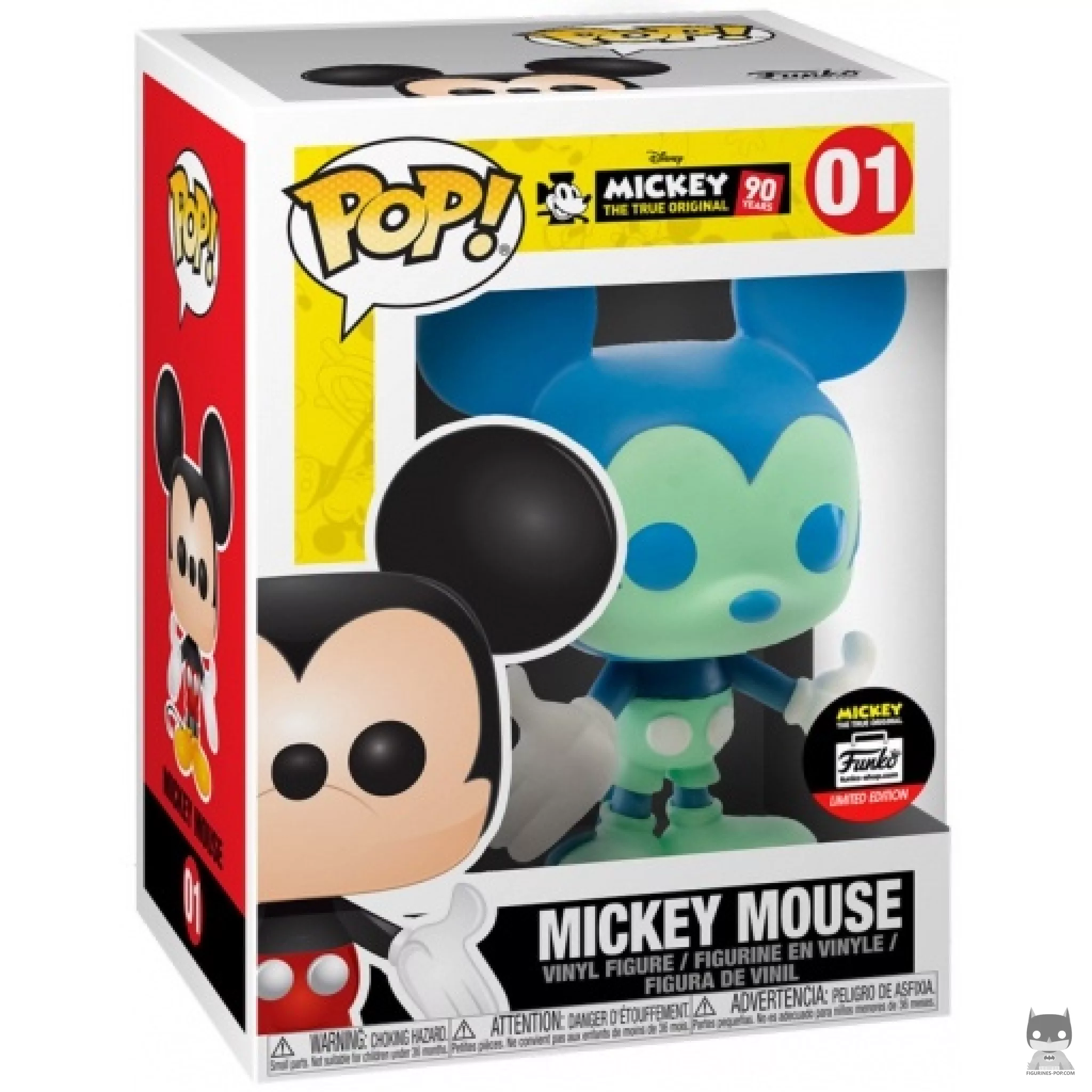 Figura Funko Pop! Mickey Mouse (Azul y verde) en su caja