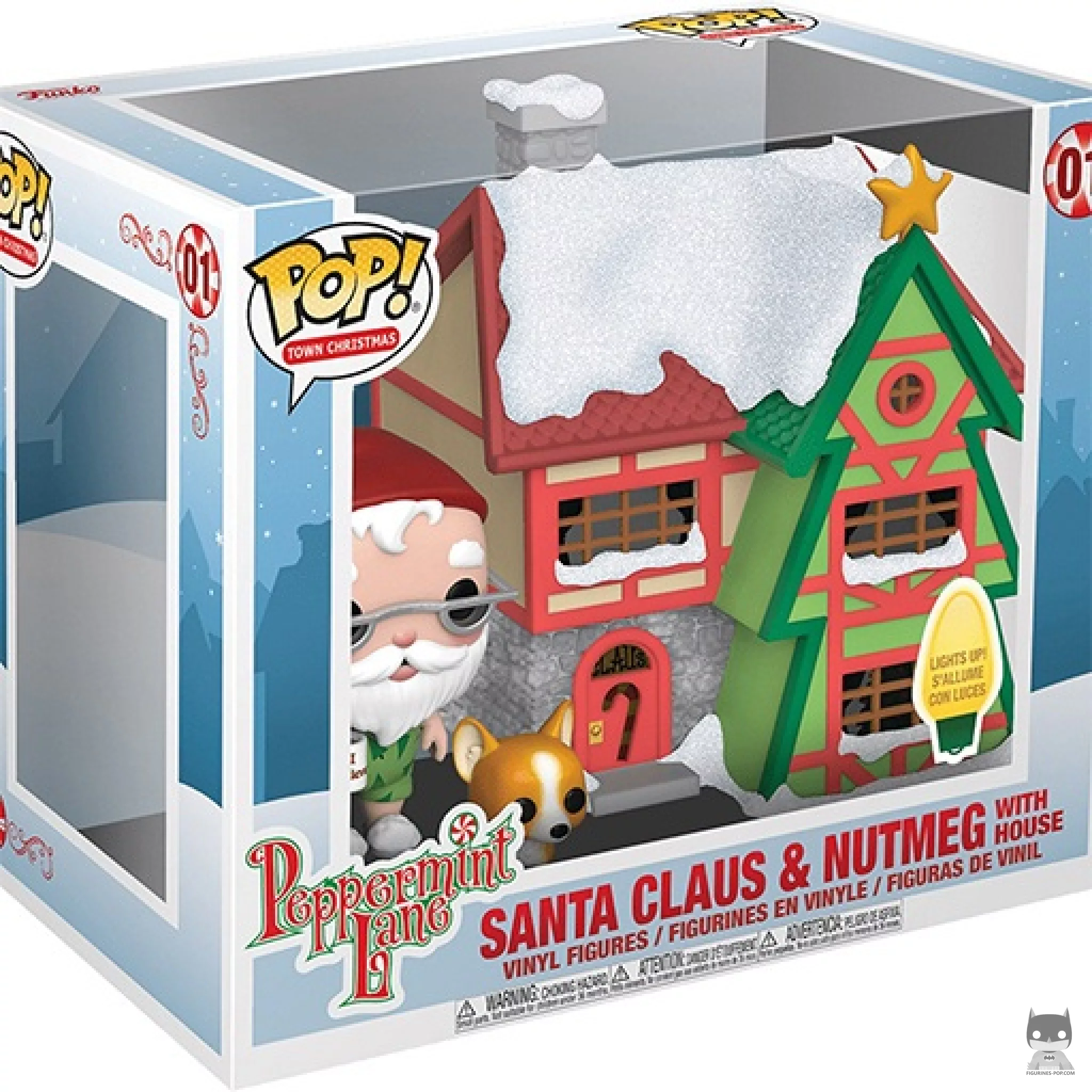 Figura Funko Pop! Papá Noel & Nutmeg delante de la casa en su caja