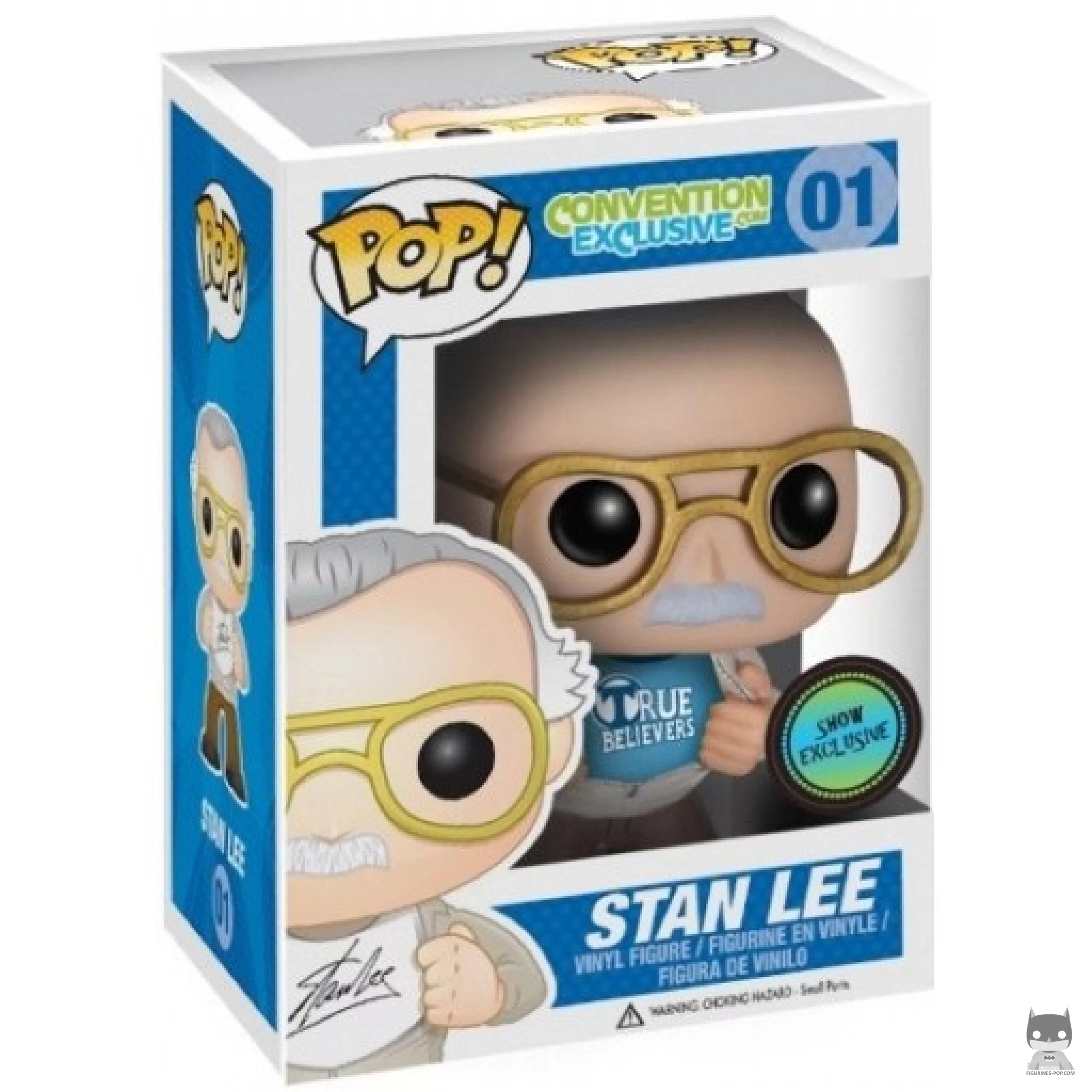 Figura Funko Pop! Stan Lee (True Believers) en su caja