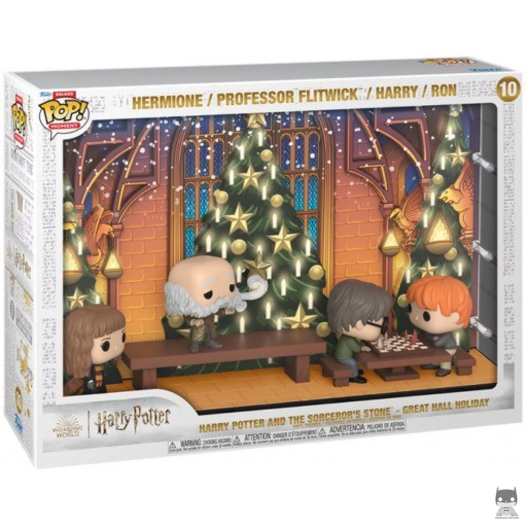 Figura Funko Pop! Harry Potter y la piedra filosofal - Navidad en el Gran Comedor en su caja