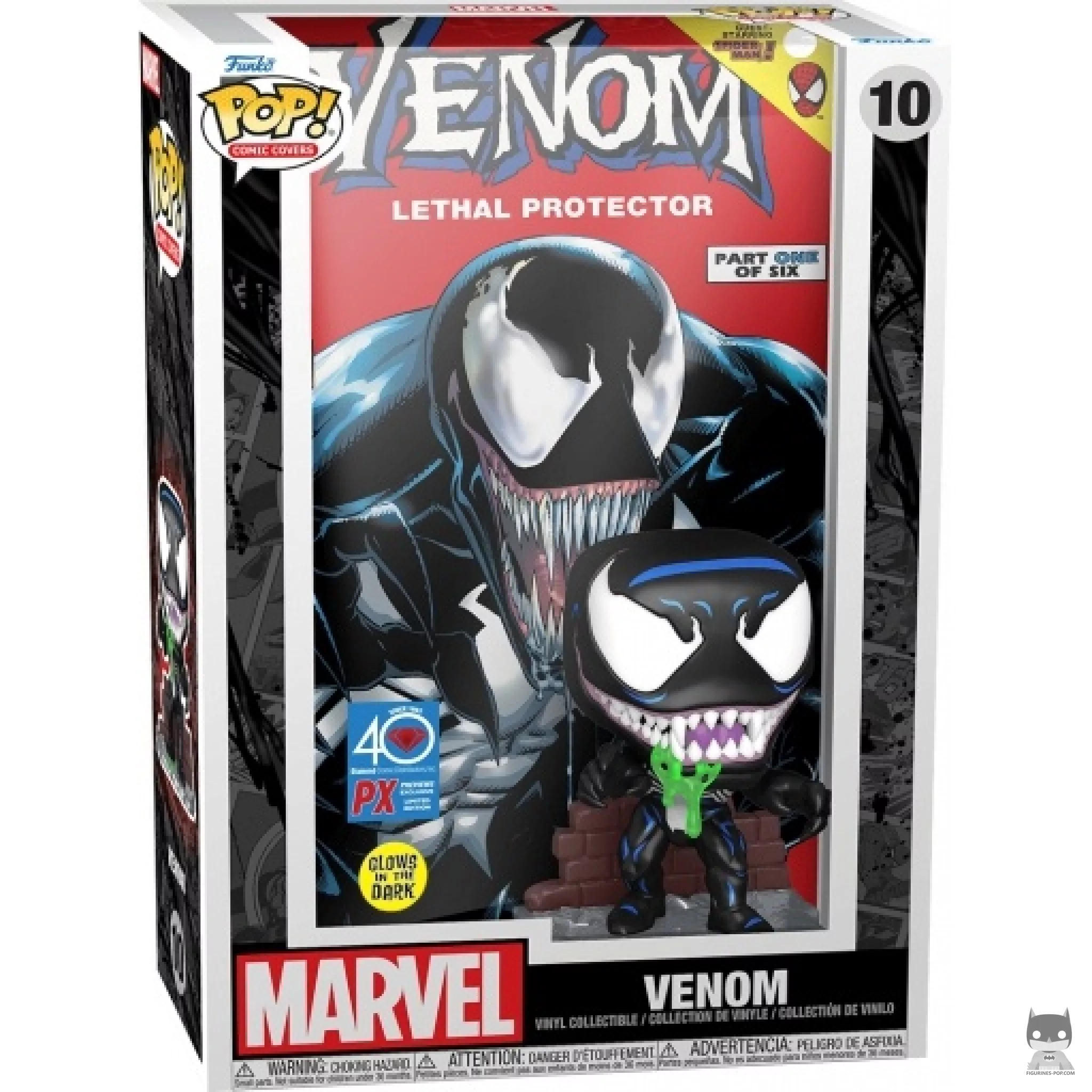 Figura Funko Pop! Venom (Brilla en la oscuridad) en su caja