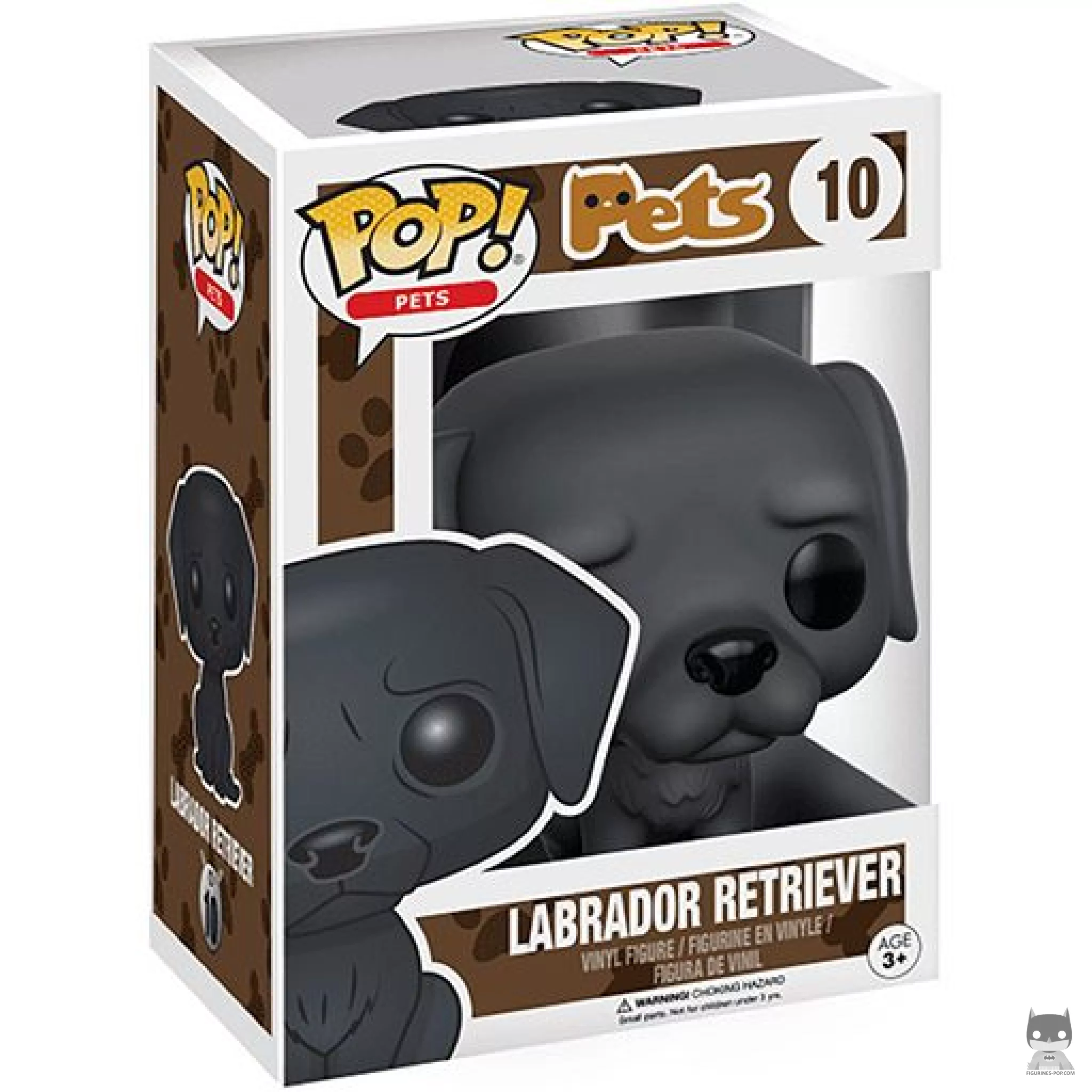Figura Funko Pop! Labrador retriever (Negro) en su caja