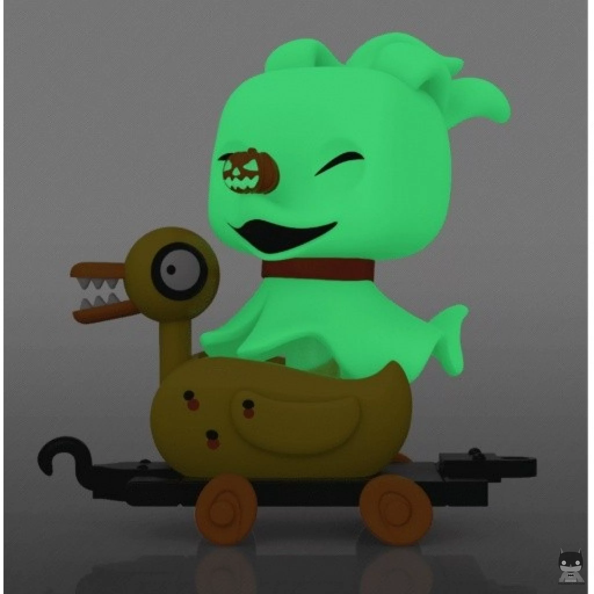 Figura Funko Pop! Zero en carrito pato (Brilla en la oscuridad) (Pesadilla antes de Navidad)