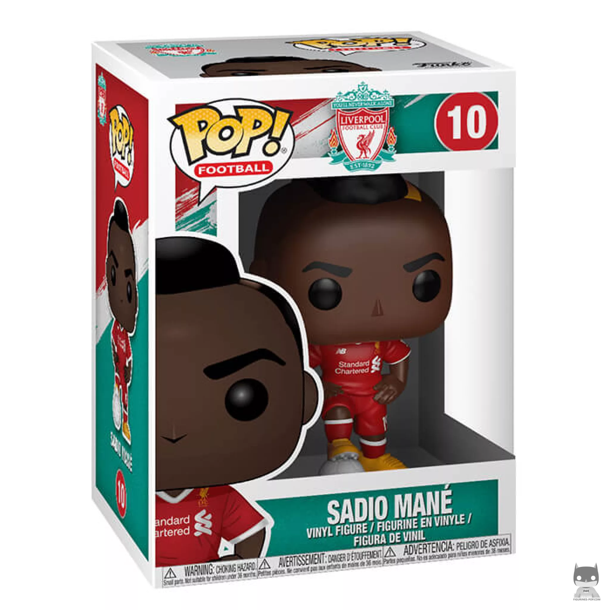 Figura Funko Pop! Sadio Mané (Liverpool) en su caja