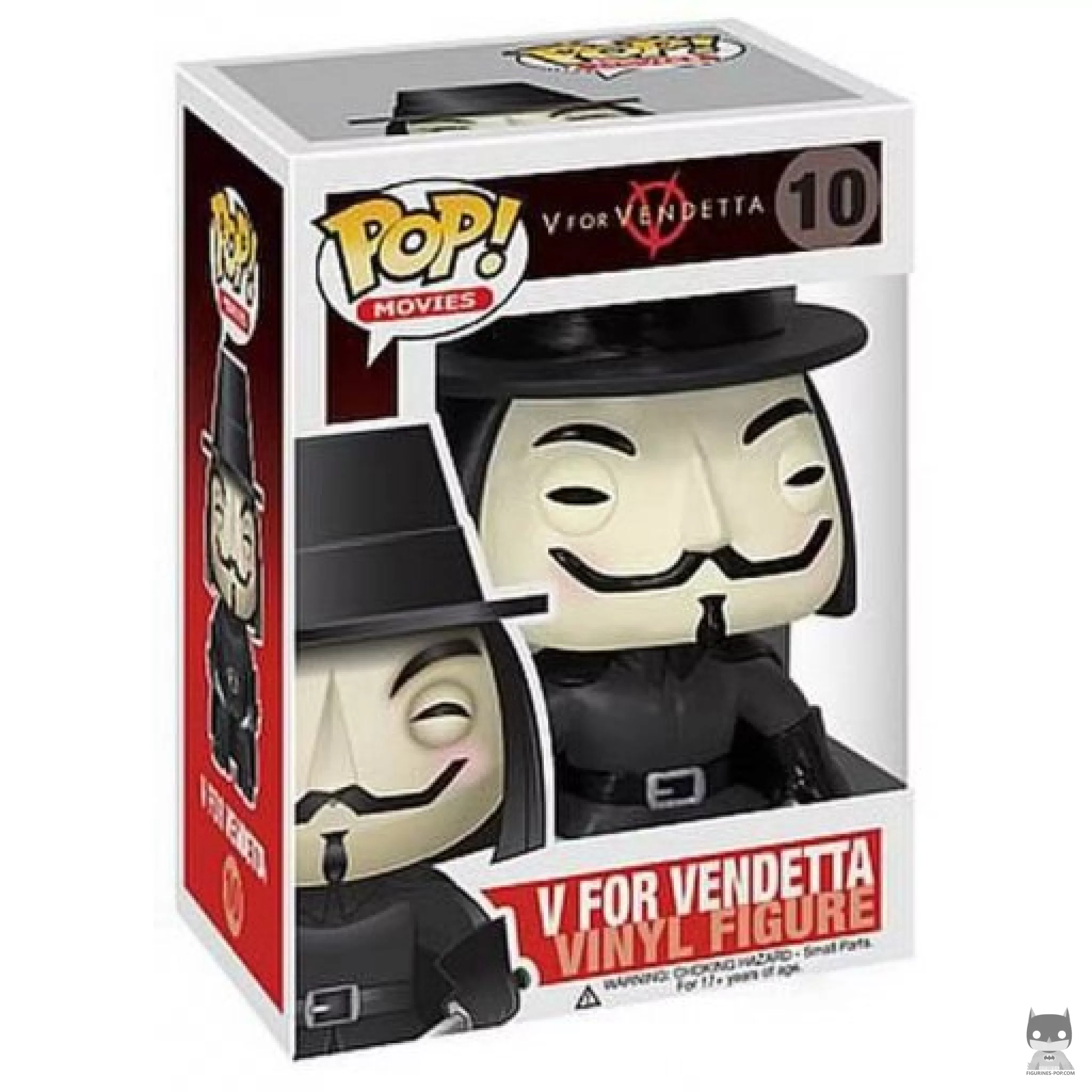 Figura Funko Pop! V en su caja