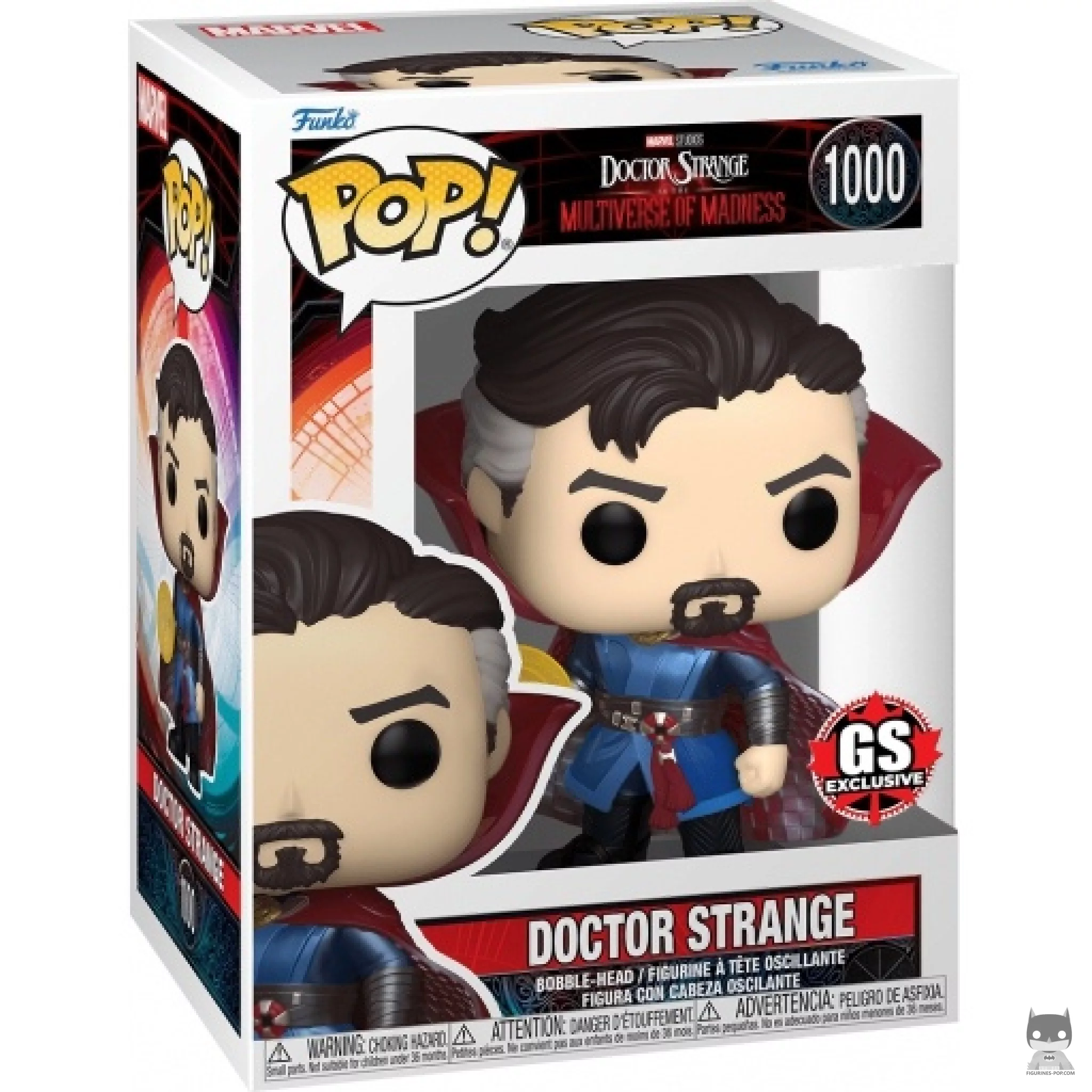 Figura Funko Pop! Doctor Strange (Metalizado) en su caja