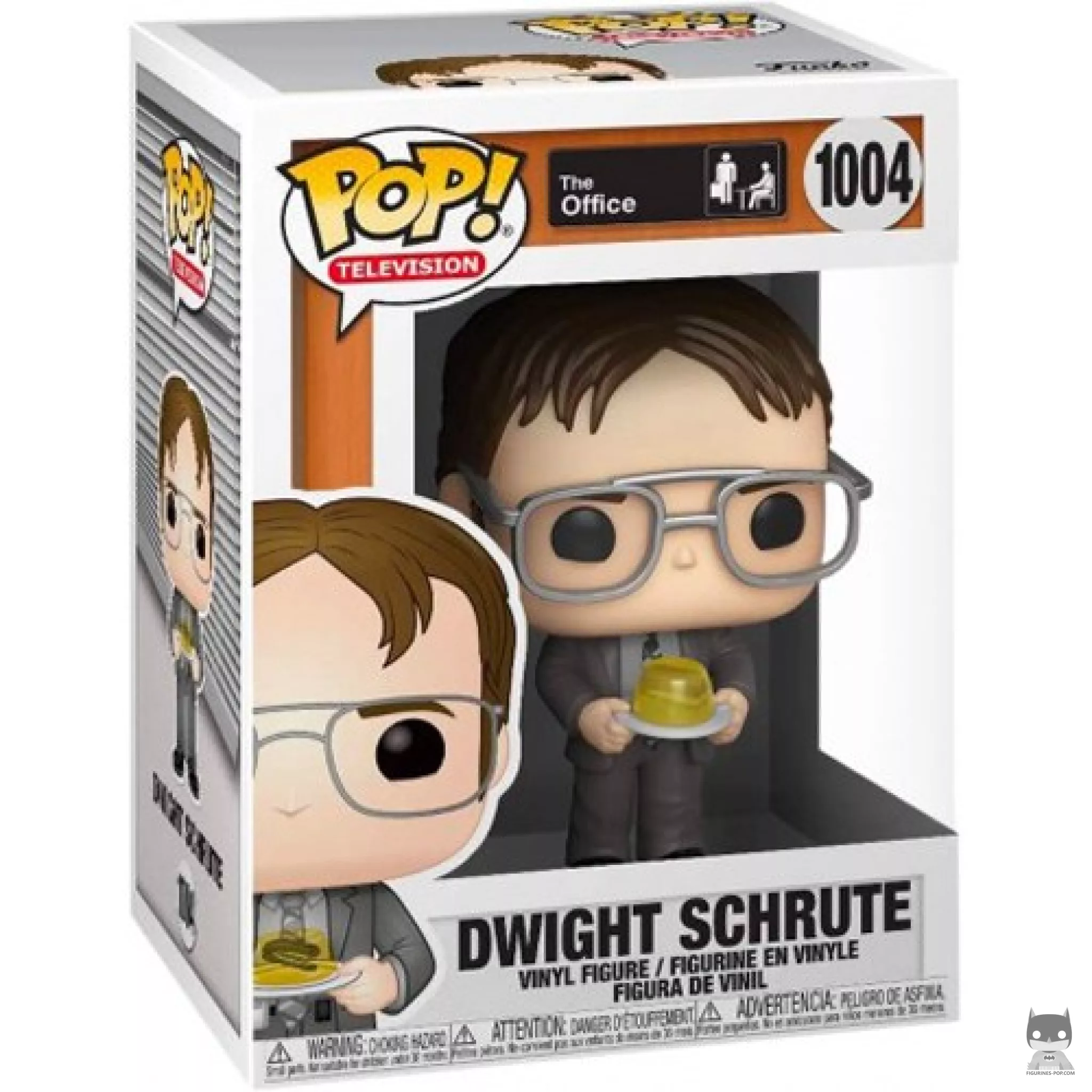 Figura Funko Pop! Dwight Schrute en su caja