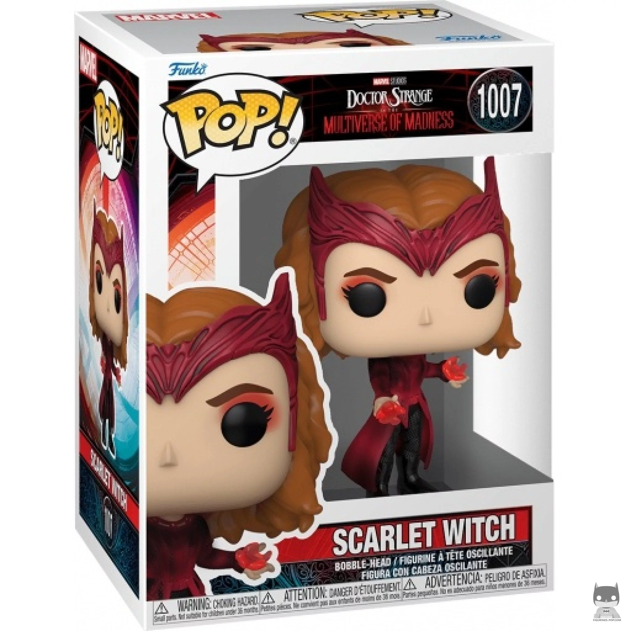Figura Funko Pop! Bruja Escarlata en su caja