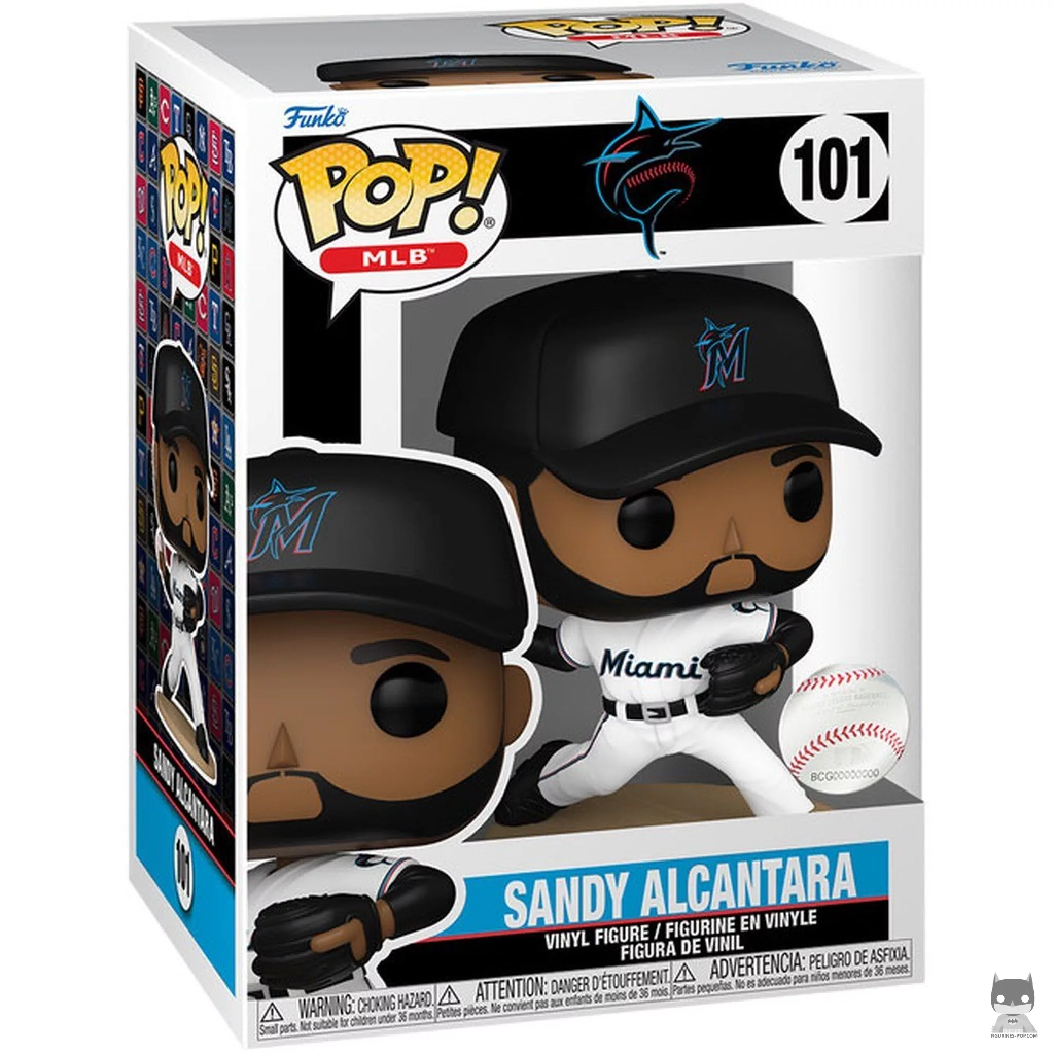 Figura Funko Pop! Sandy Alcantara en su caja