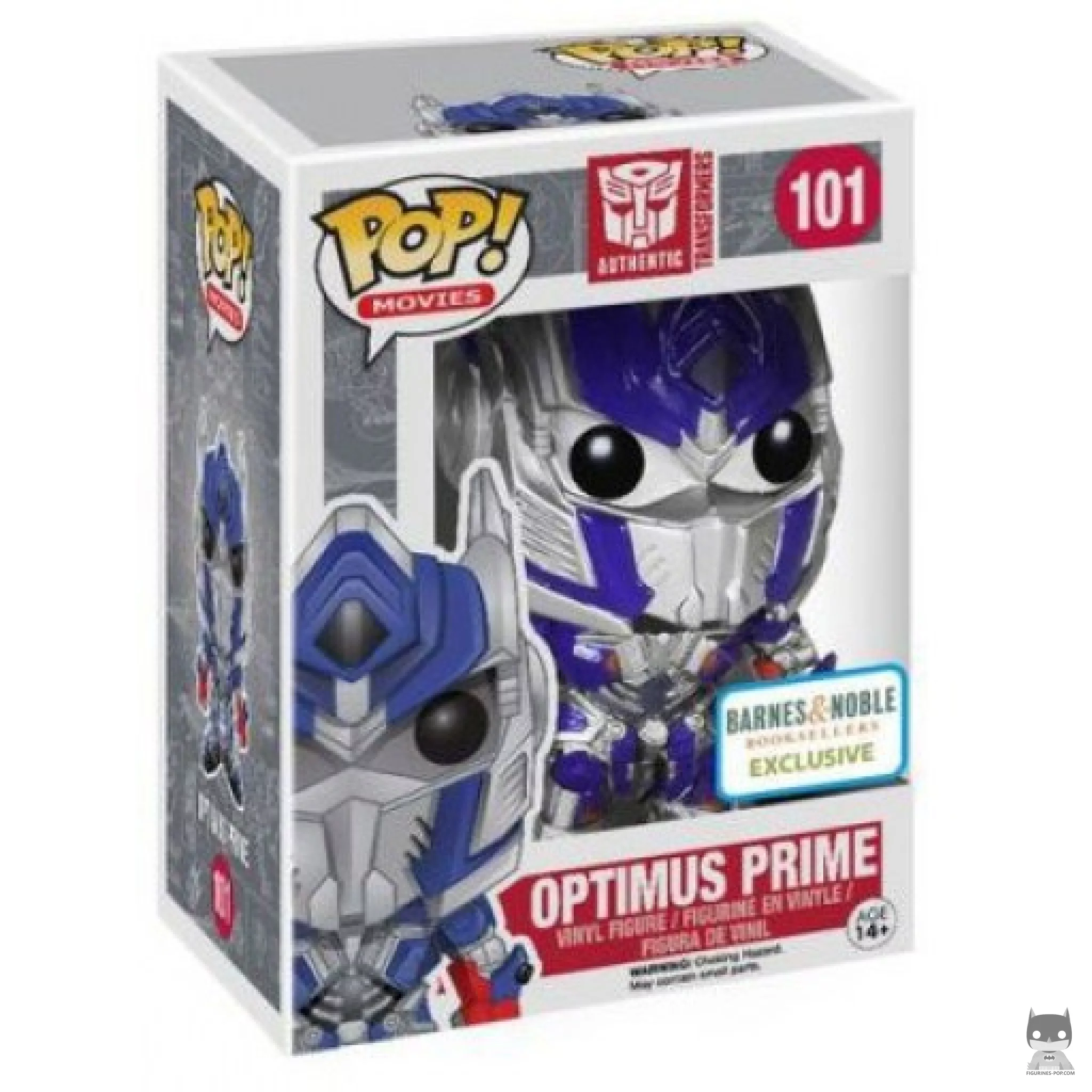 Figura Funko Pop! Optimus Prime (Metalizado) en su caja
