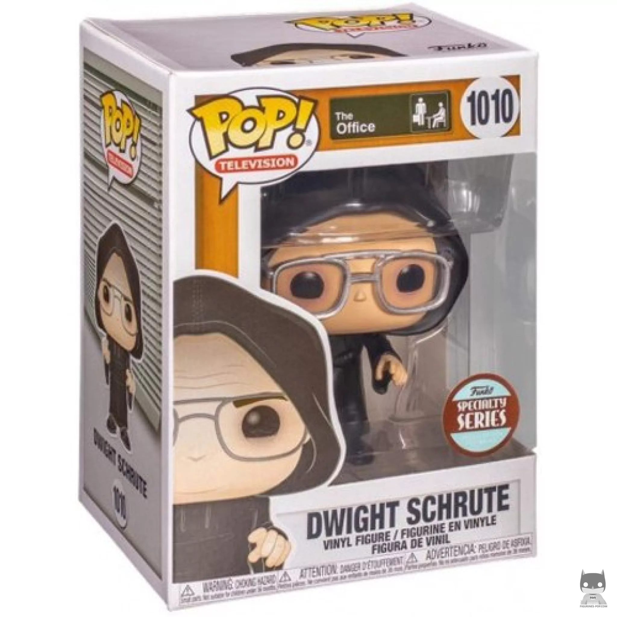 Figura Funko Pop! Dwight como Lord Sith en su caja