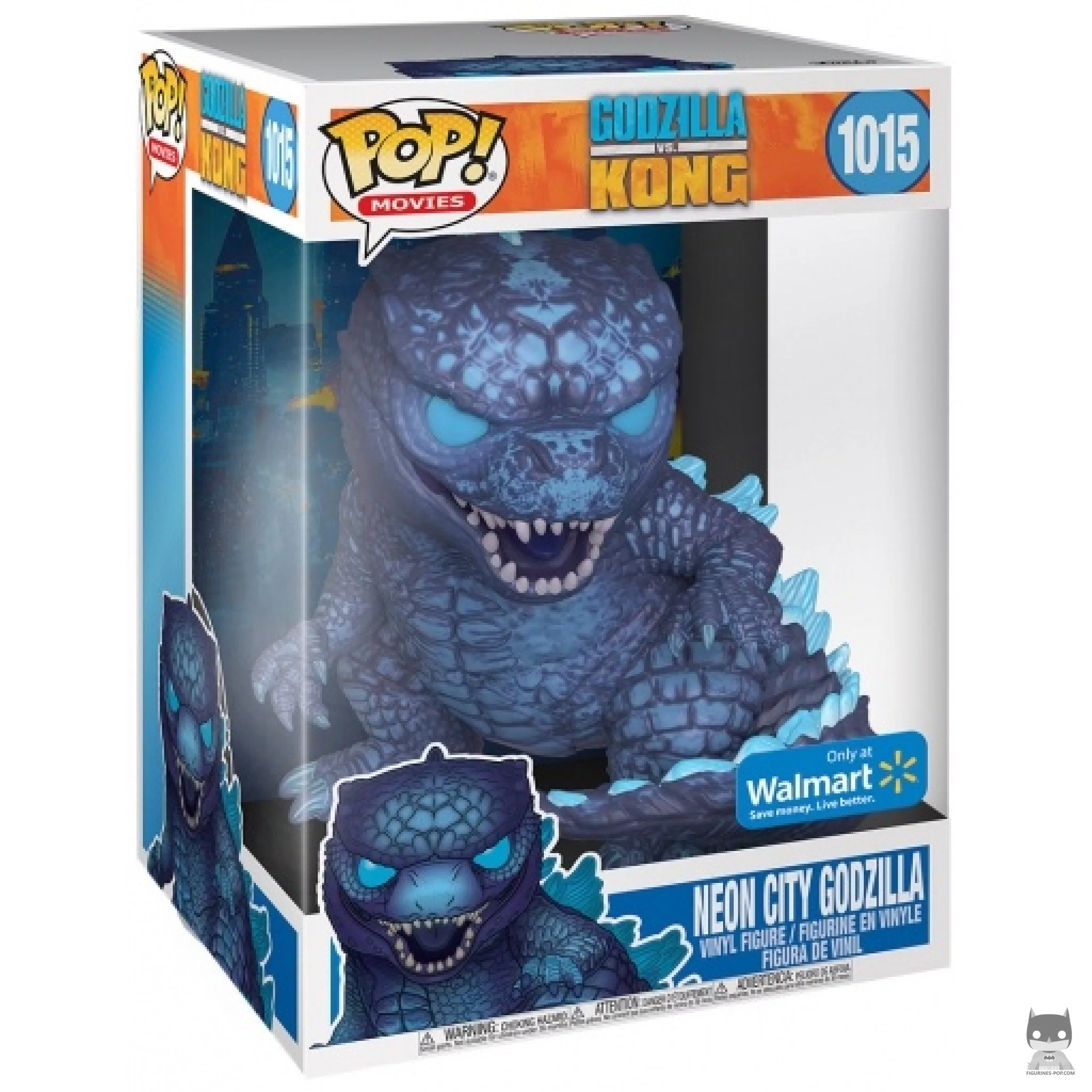 Figura Funko Pop! Godzilla Ciudad Neón (Supersized) en su caja