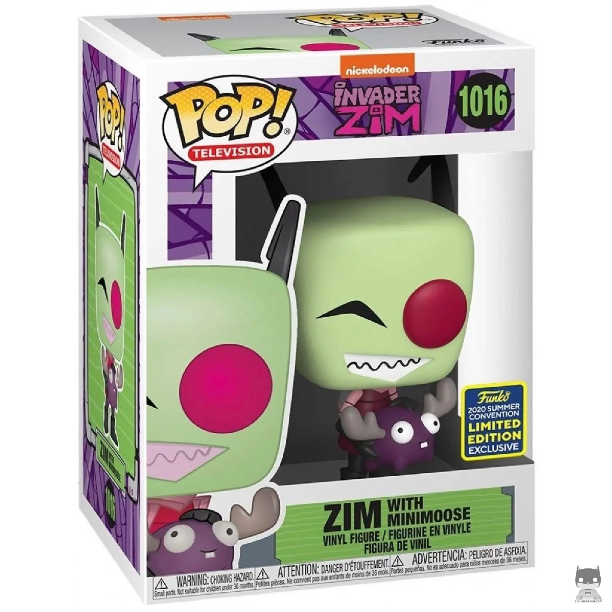 Figura Funko Pop! Zim con Minimoose en su caja