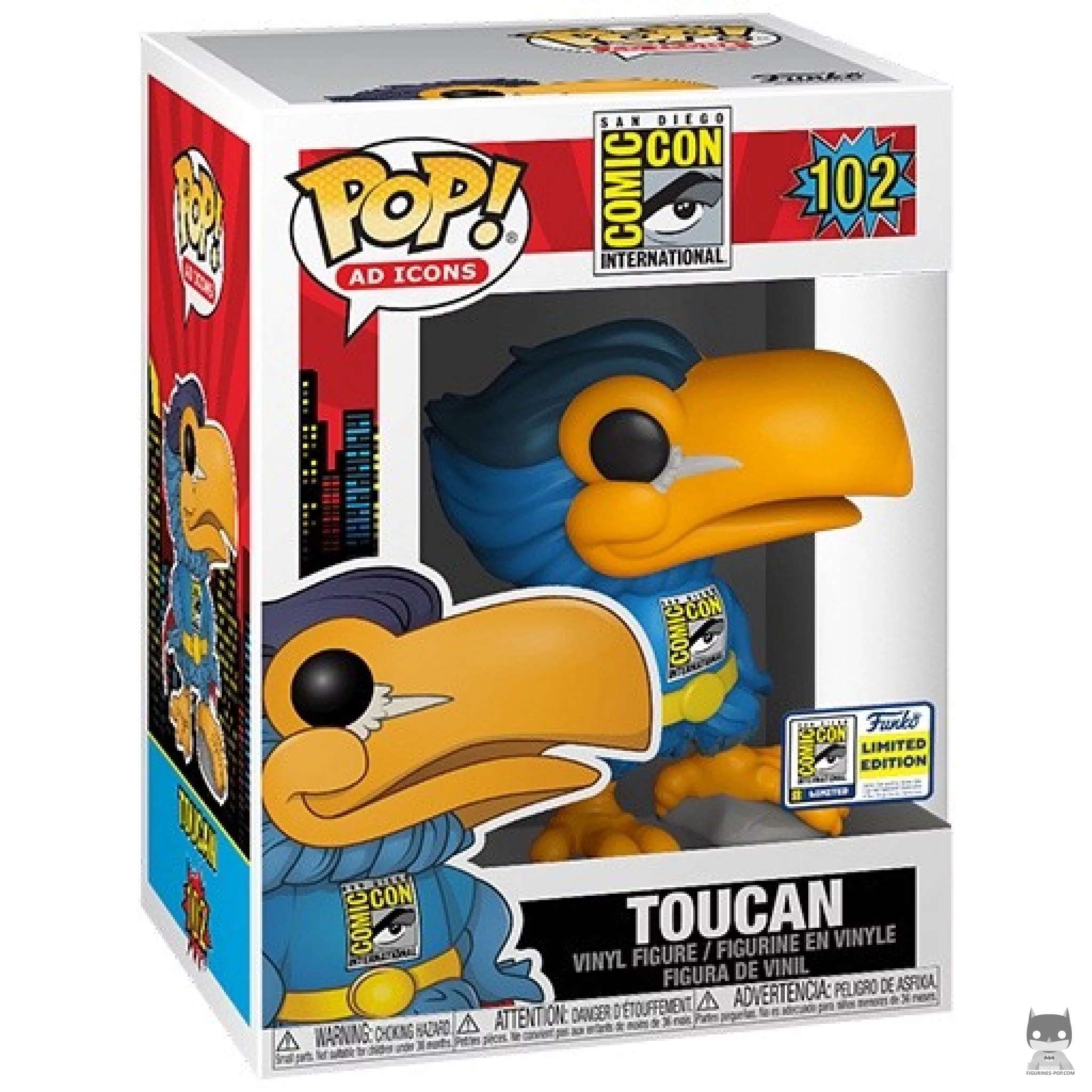 Figura Funko Pop! Tucán en su caja