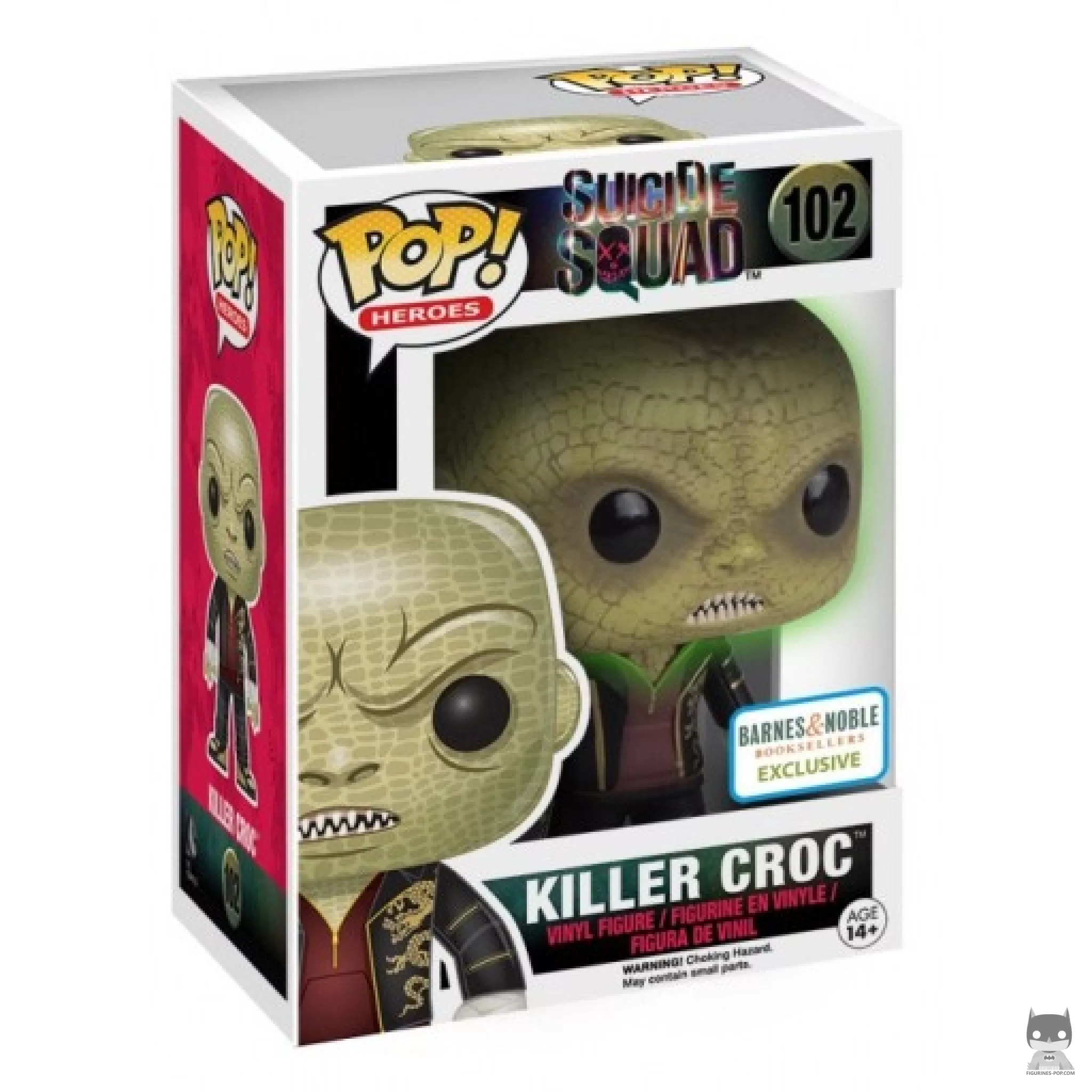 Figura Funko Pop! Killer Croc (Brilla en la oscuridad) en su caja