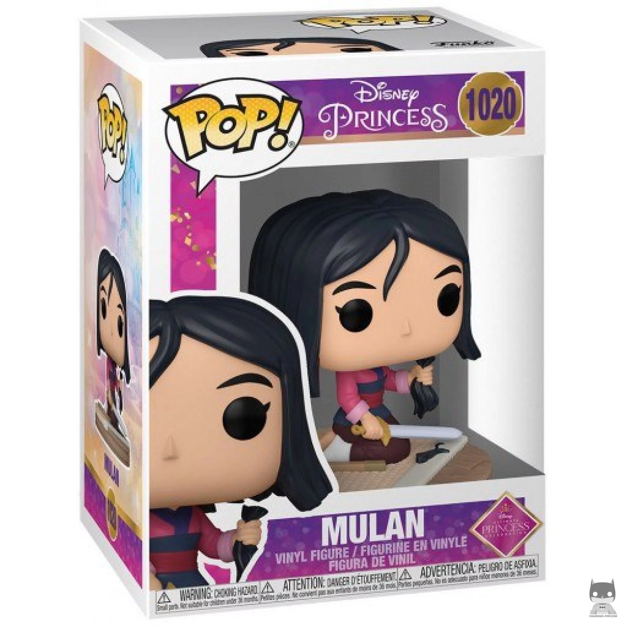Figura Funko Pop! Mulán en su caja