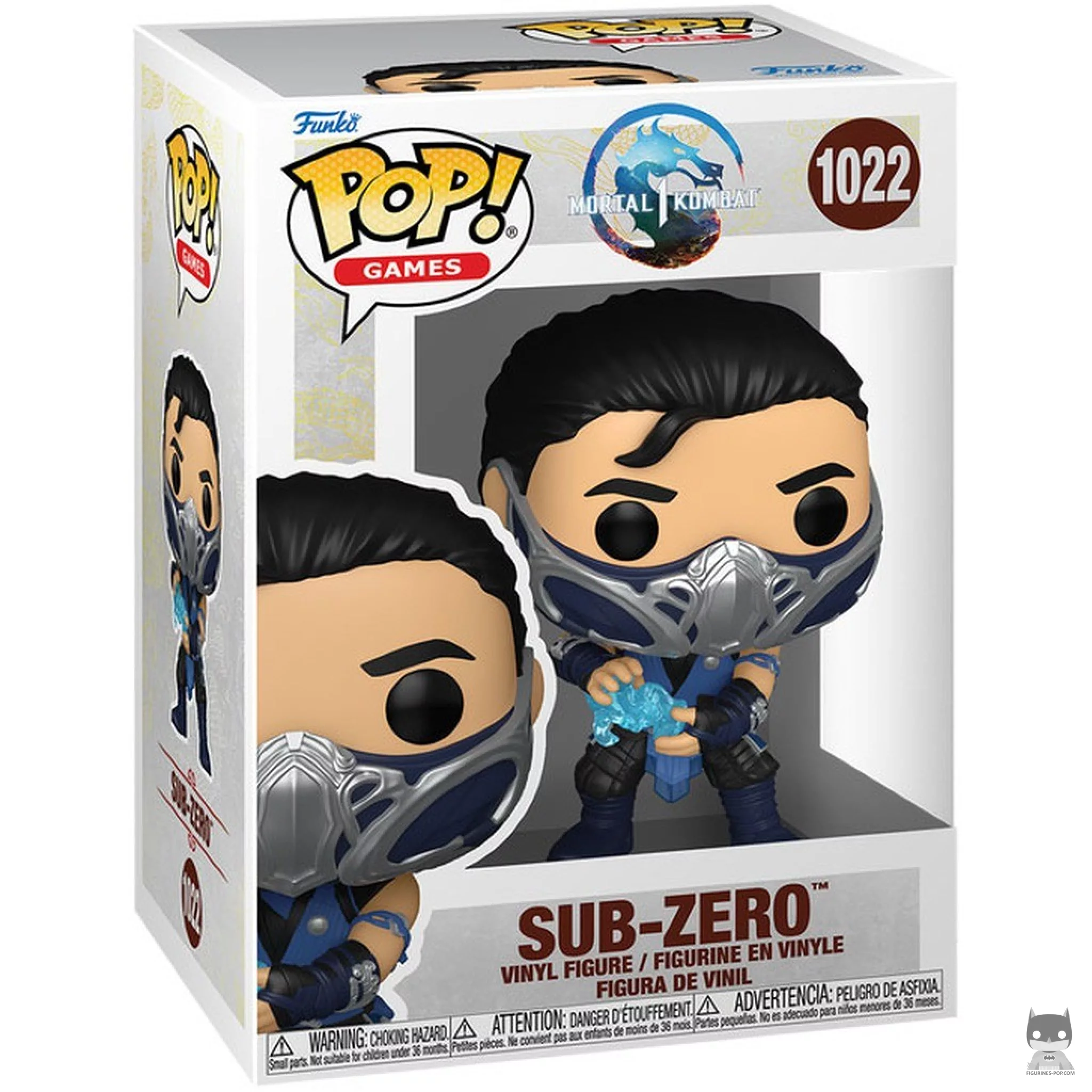 Figura Funko Pop! Sub-Zero (Mortal Kombat 1) en su caja