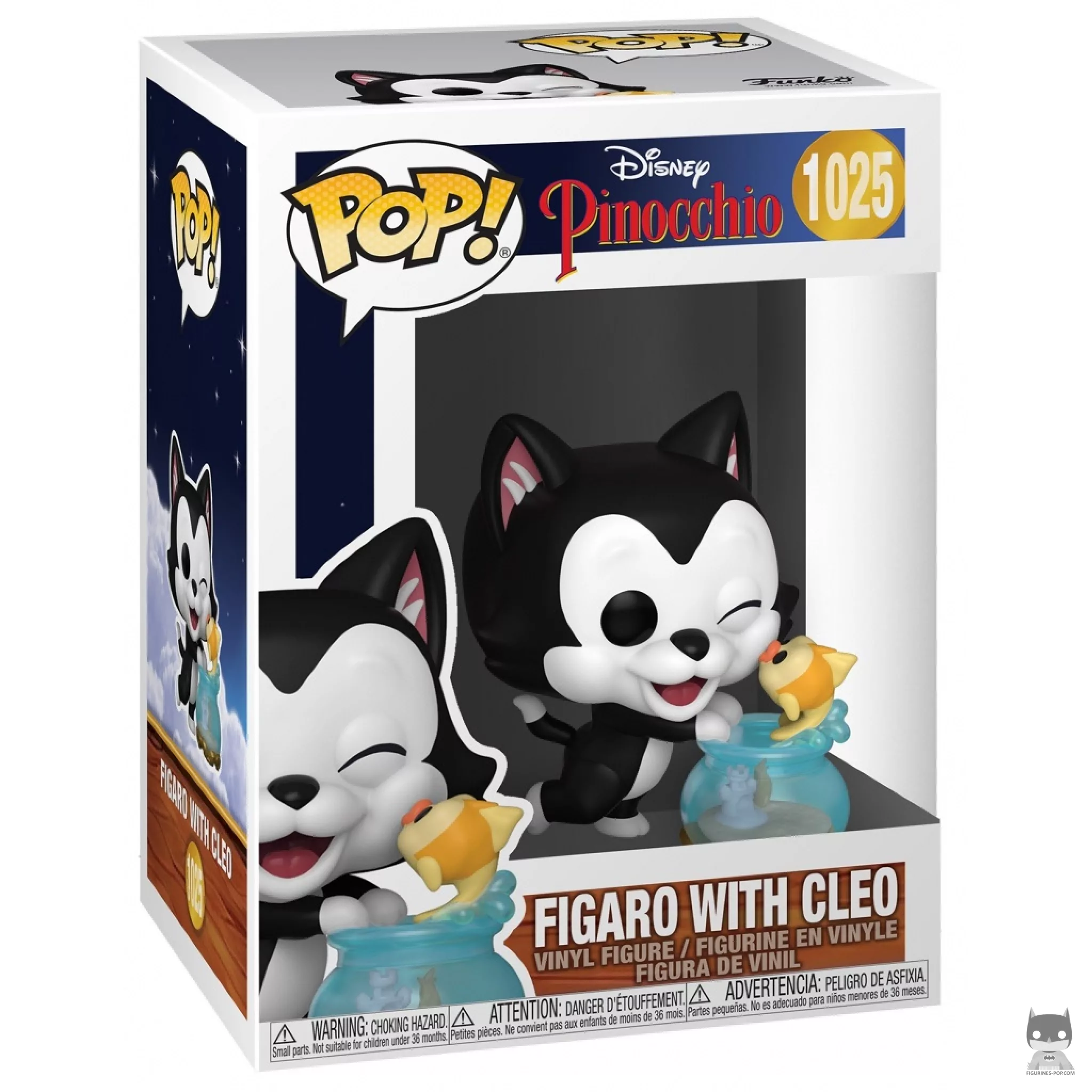 Figura Funko Pop! Fígaro con Cleo en su caja
