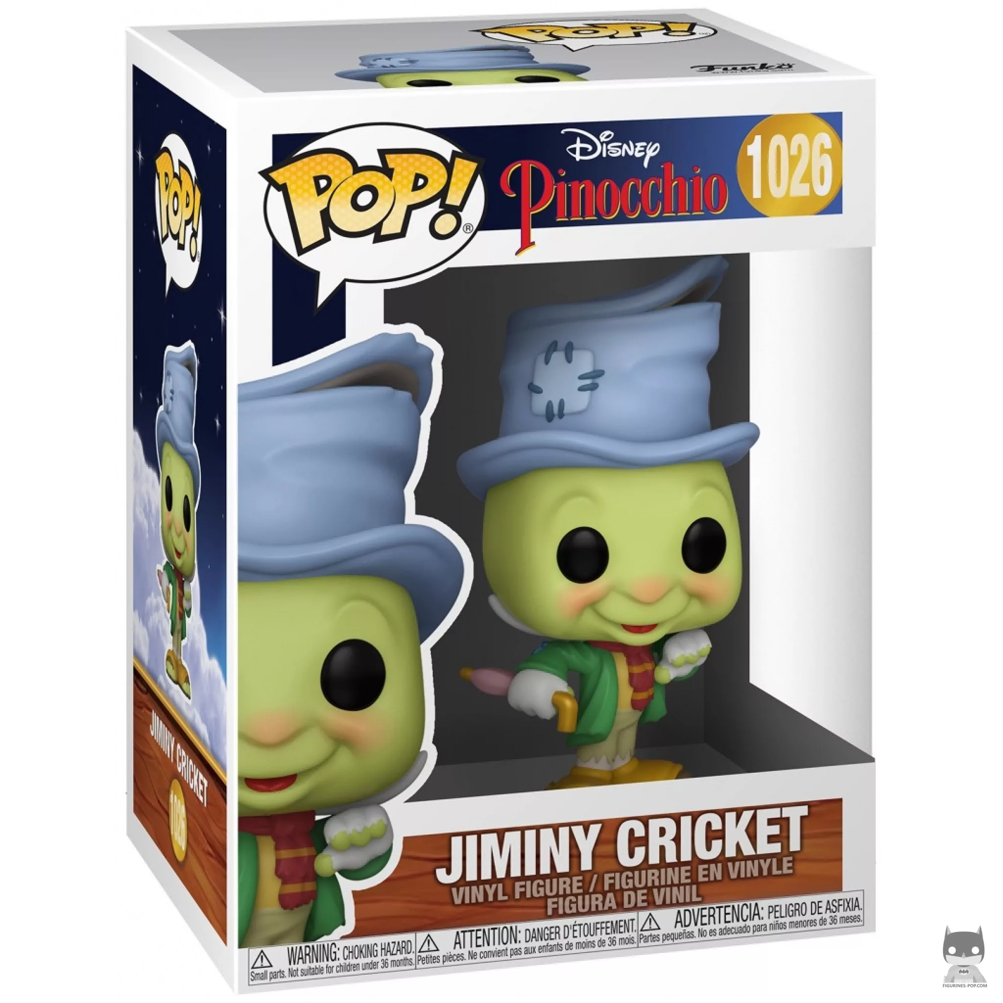 Figura Funko Pop! Pepito Grillo en su caja