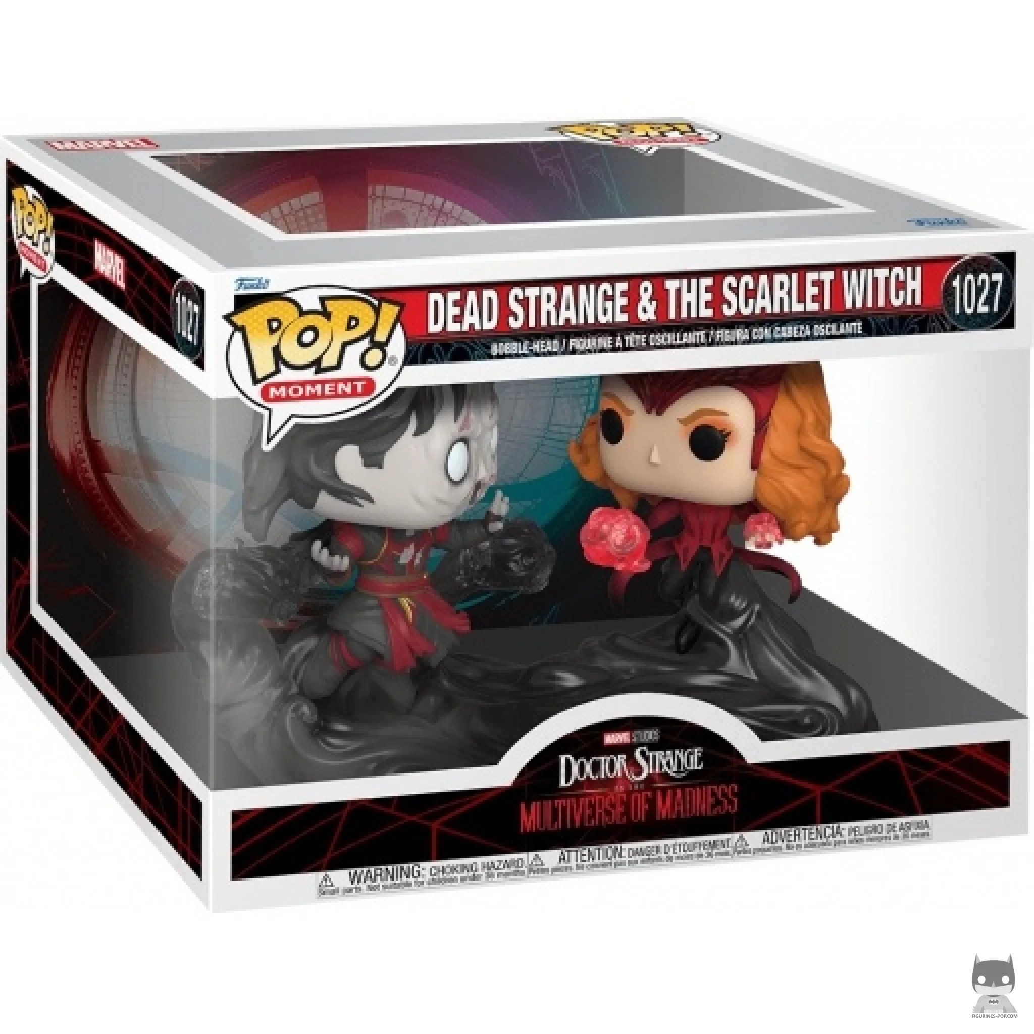 Figura Funko Pop! Strange muerto & la Bruja Escarlata en su caja