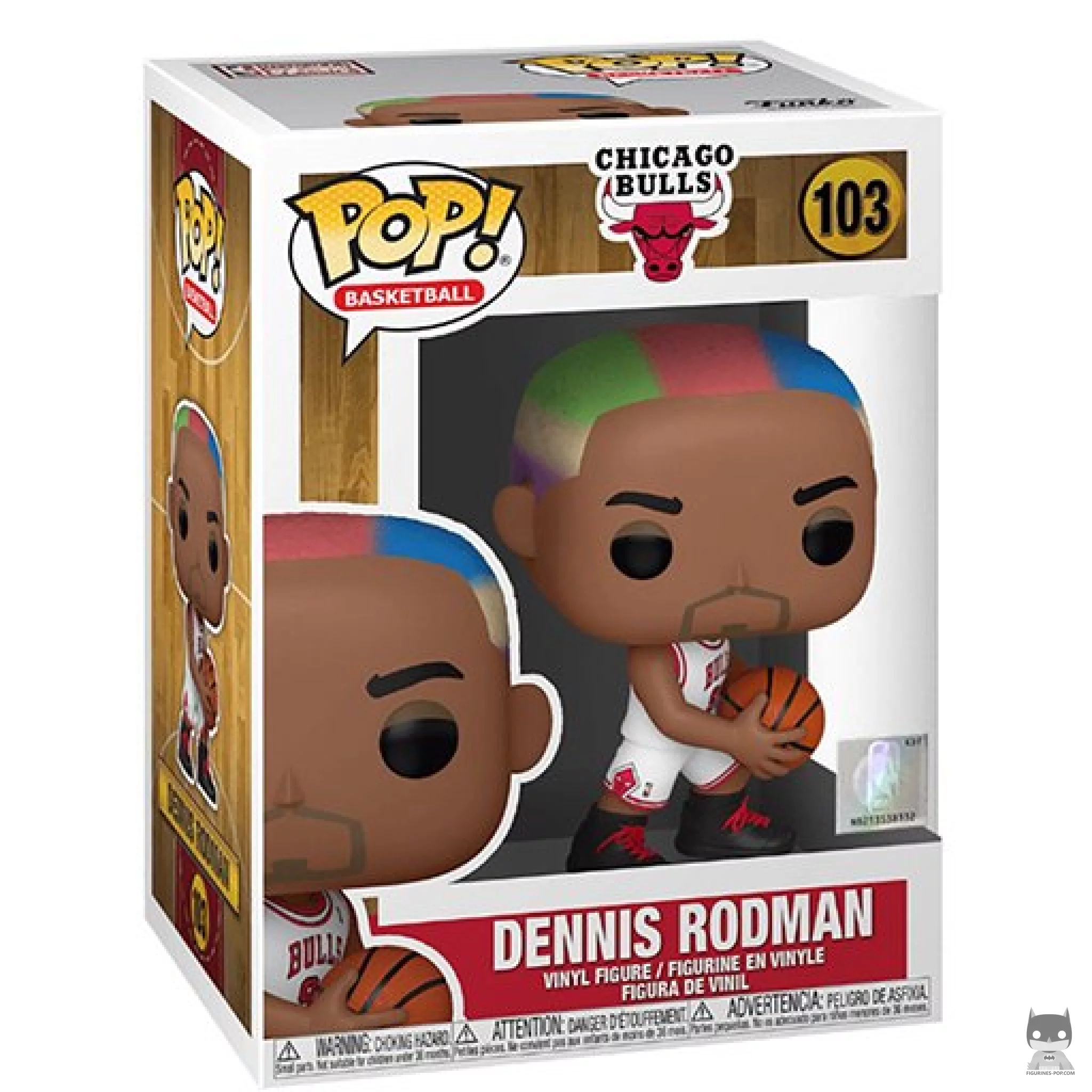 Figura Funko Pop! Dennis Rodman en su caja