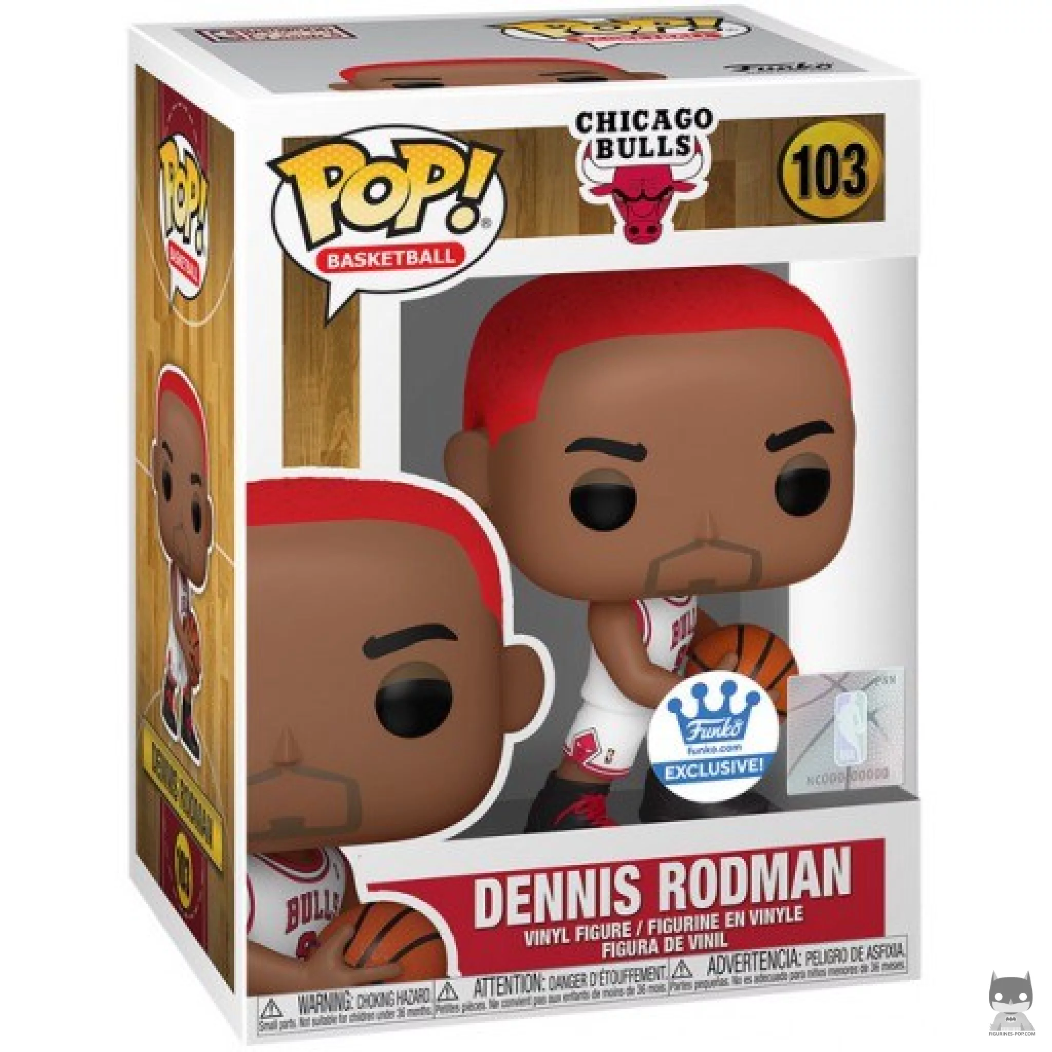 Figura Funko Pop! Dennis Rodman (Pelo rojo) en su caja