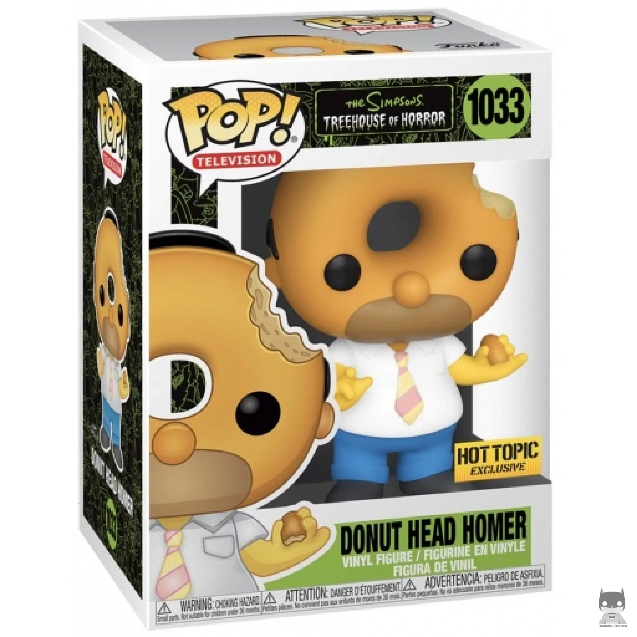 Figura Funko Pop! Homer cabeza de donut en su caja