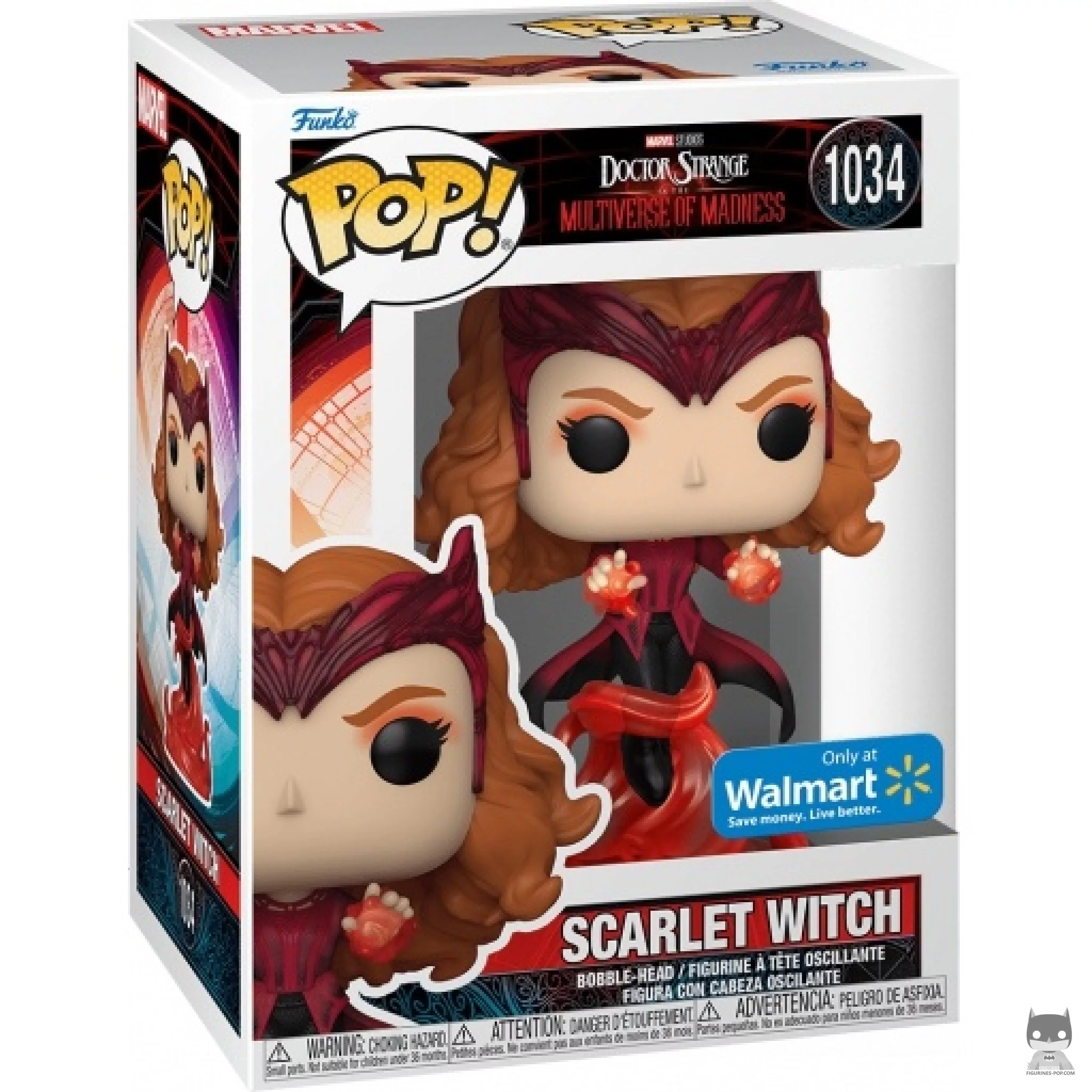 Figura Funko Pop! Bruja Escarlata en su caja
