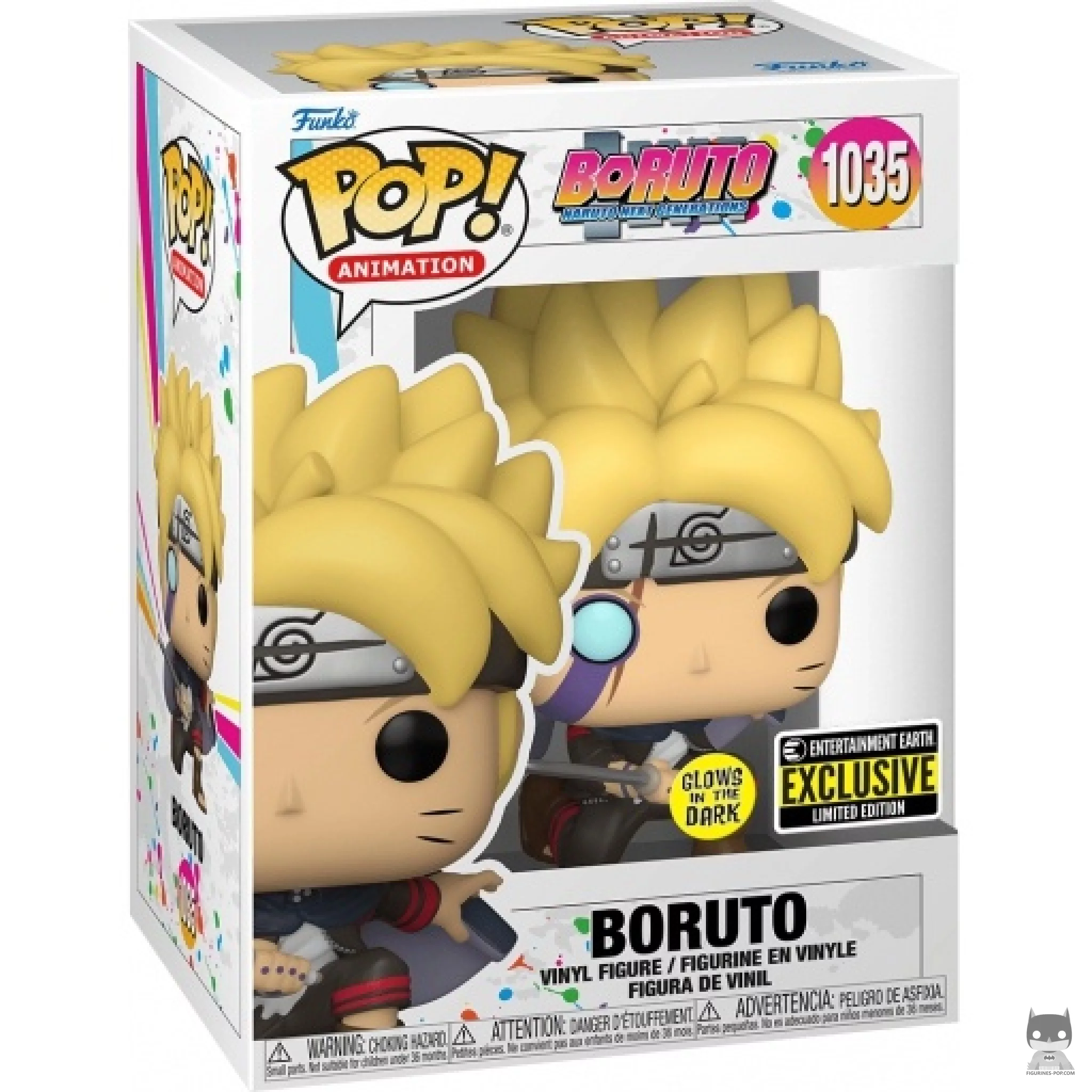 Figura Funko Pop! Boruto (Brilla en la oscuridad) en su caja