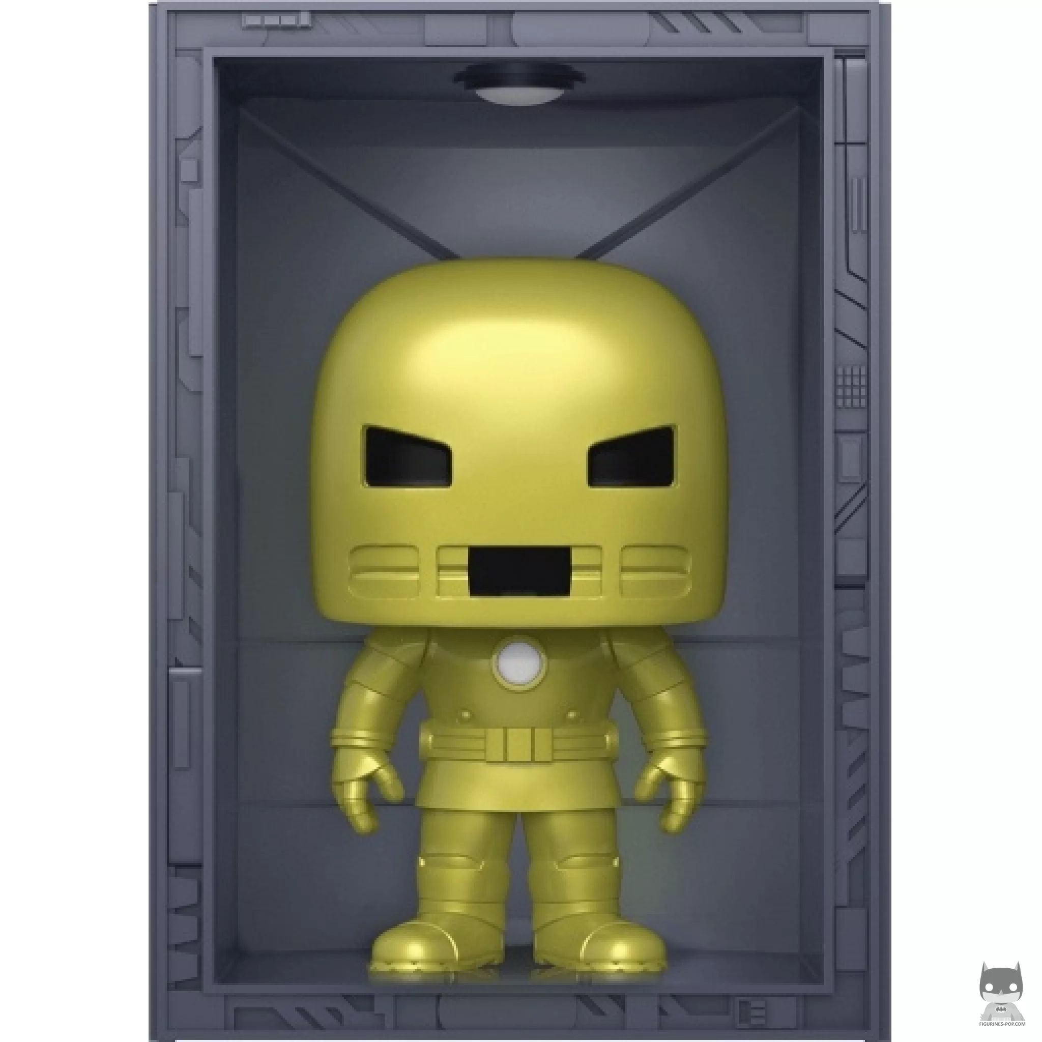 Figura Funko Pop! Sala de las Armaduras: Iron Man Modelo 1 Armadura dorada (Metalizado) (Marvel Comics)